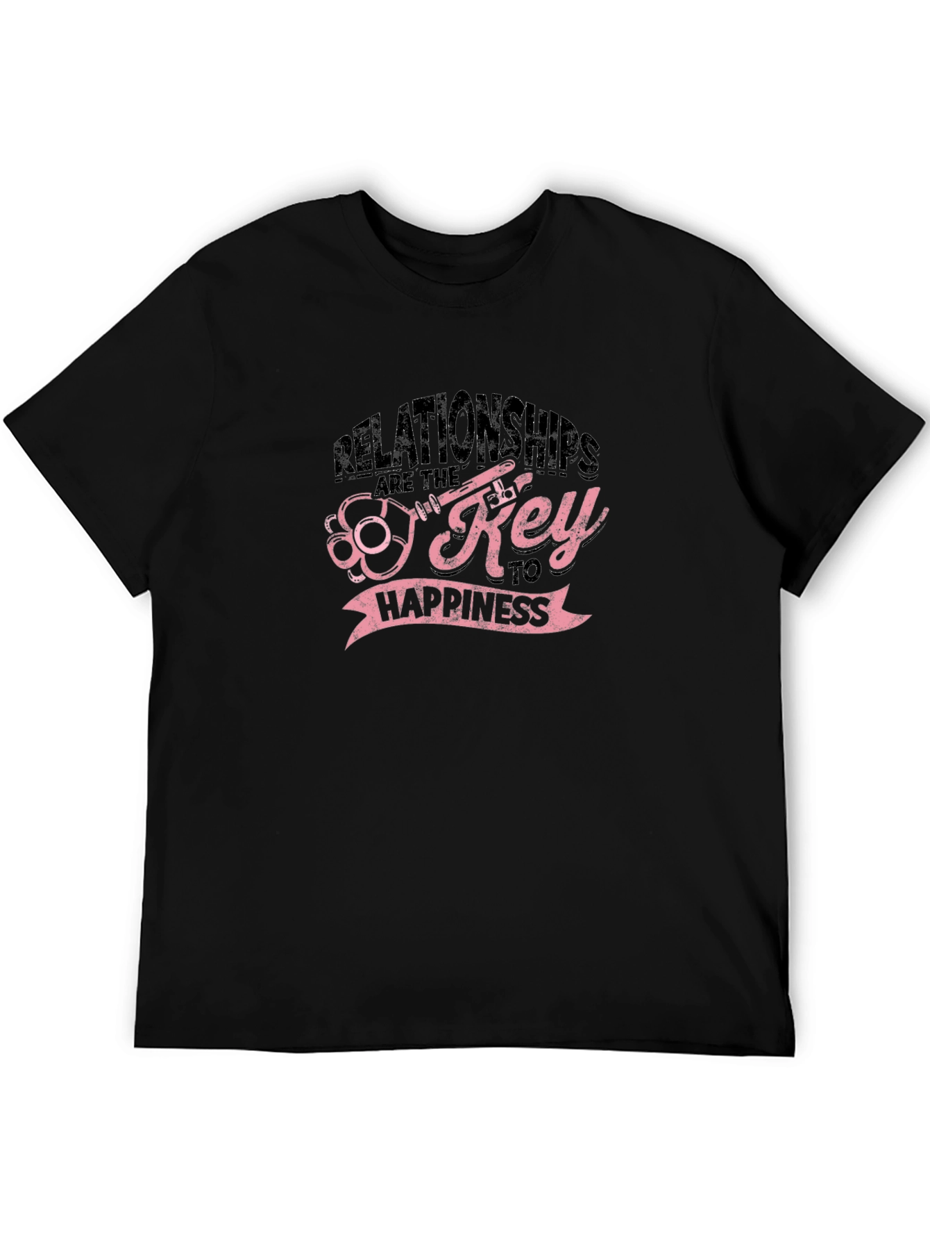 Relationships Key To Happiness Graphic T-Shirt