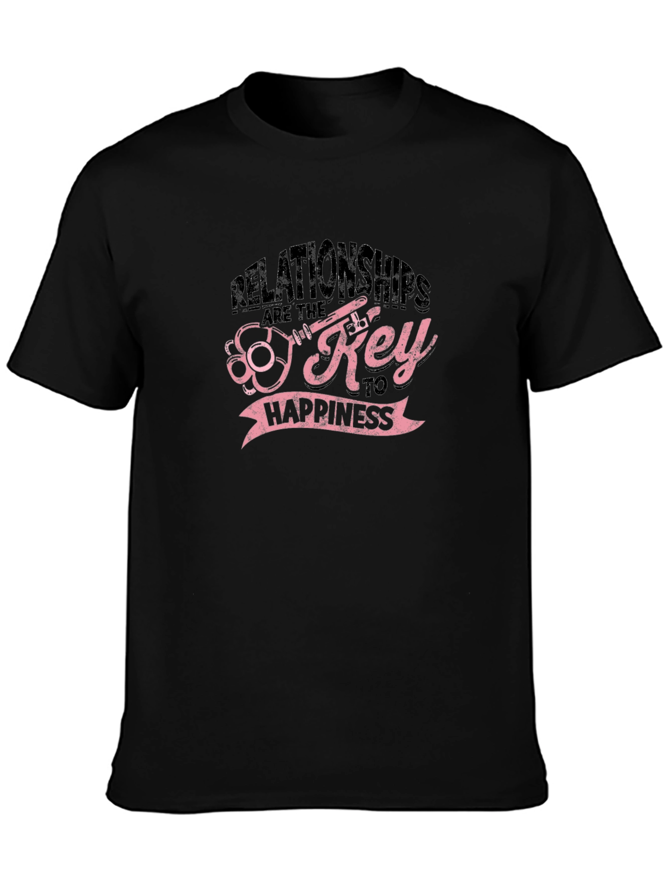 Relationships Key To Happiness Graphic T-Shirt
