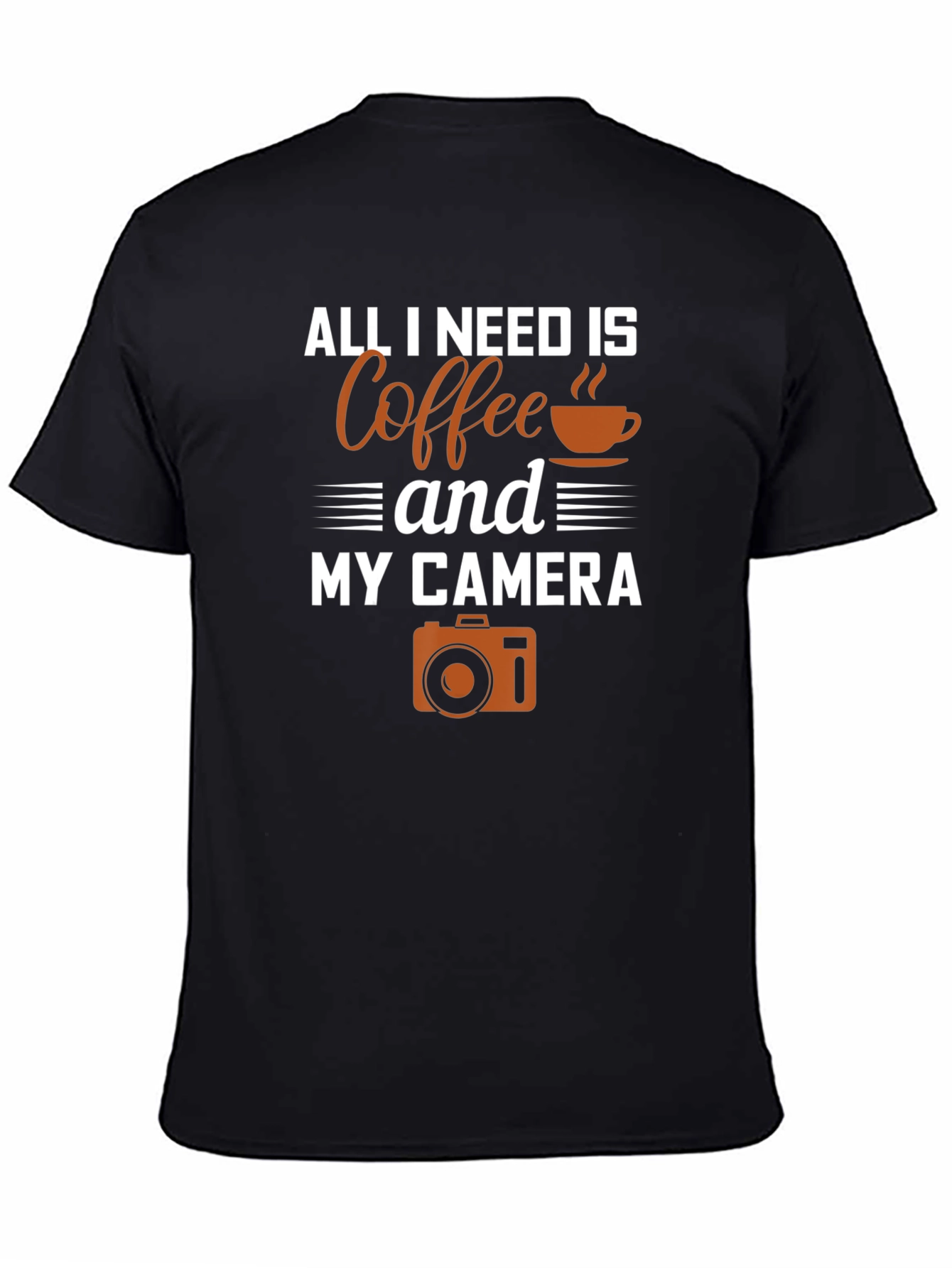 Coffee and Camera Graphic T-Shirt