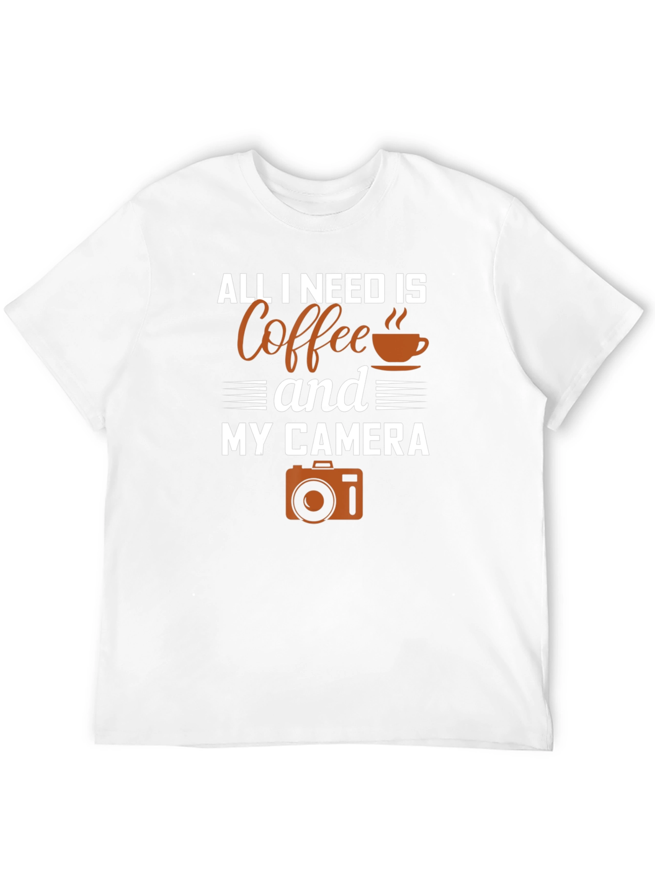 Coffee and Camera Graphic T-Shirt