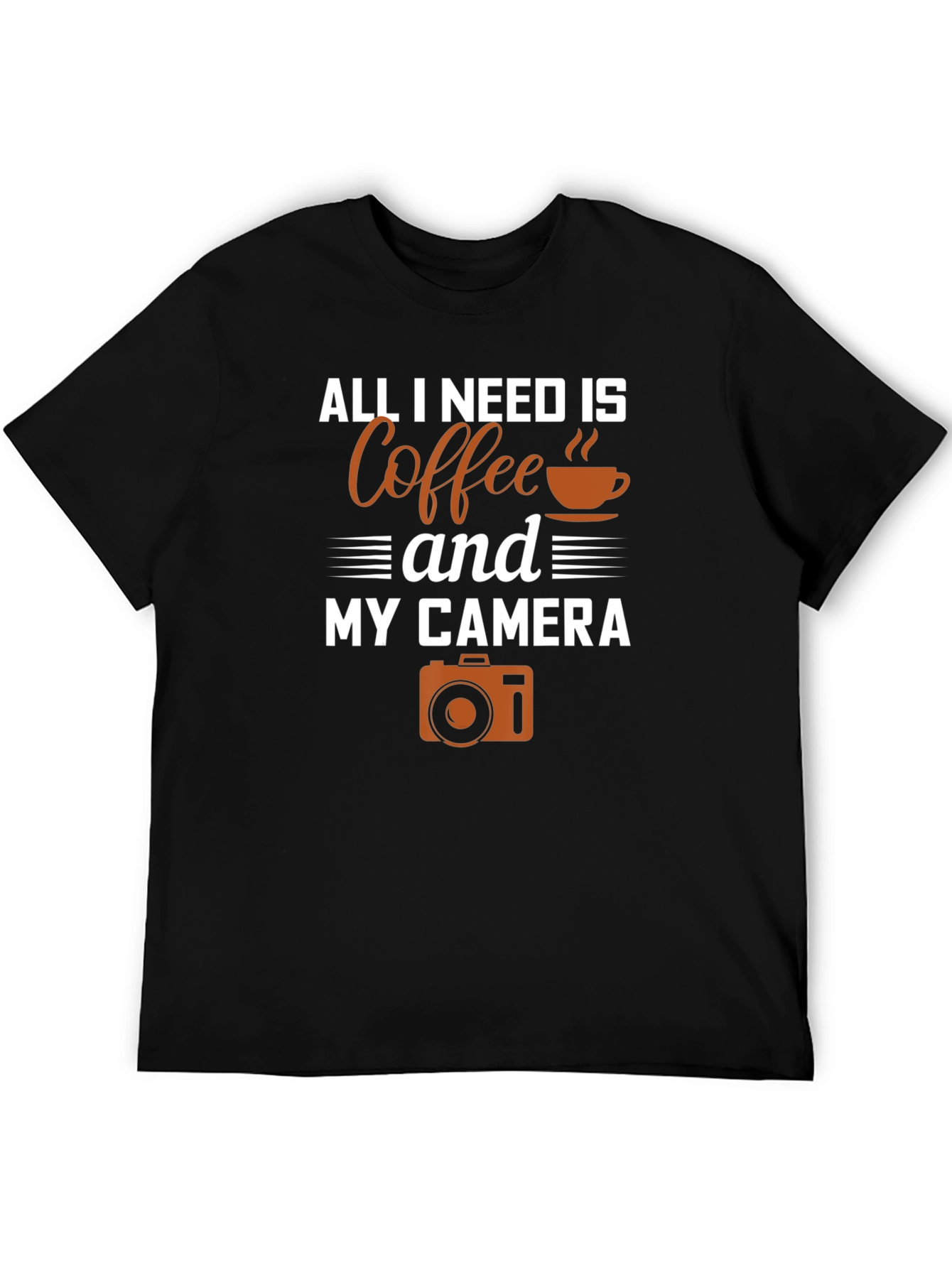 Coffee and Camera Graphic T-Shirt