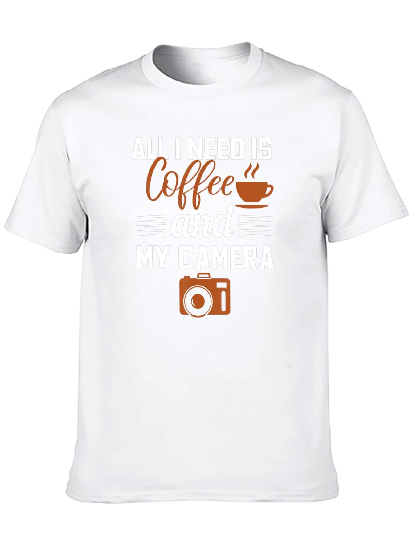 Coffee and Camera Graphic T-Shirt