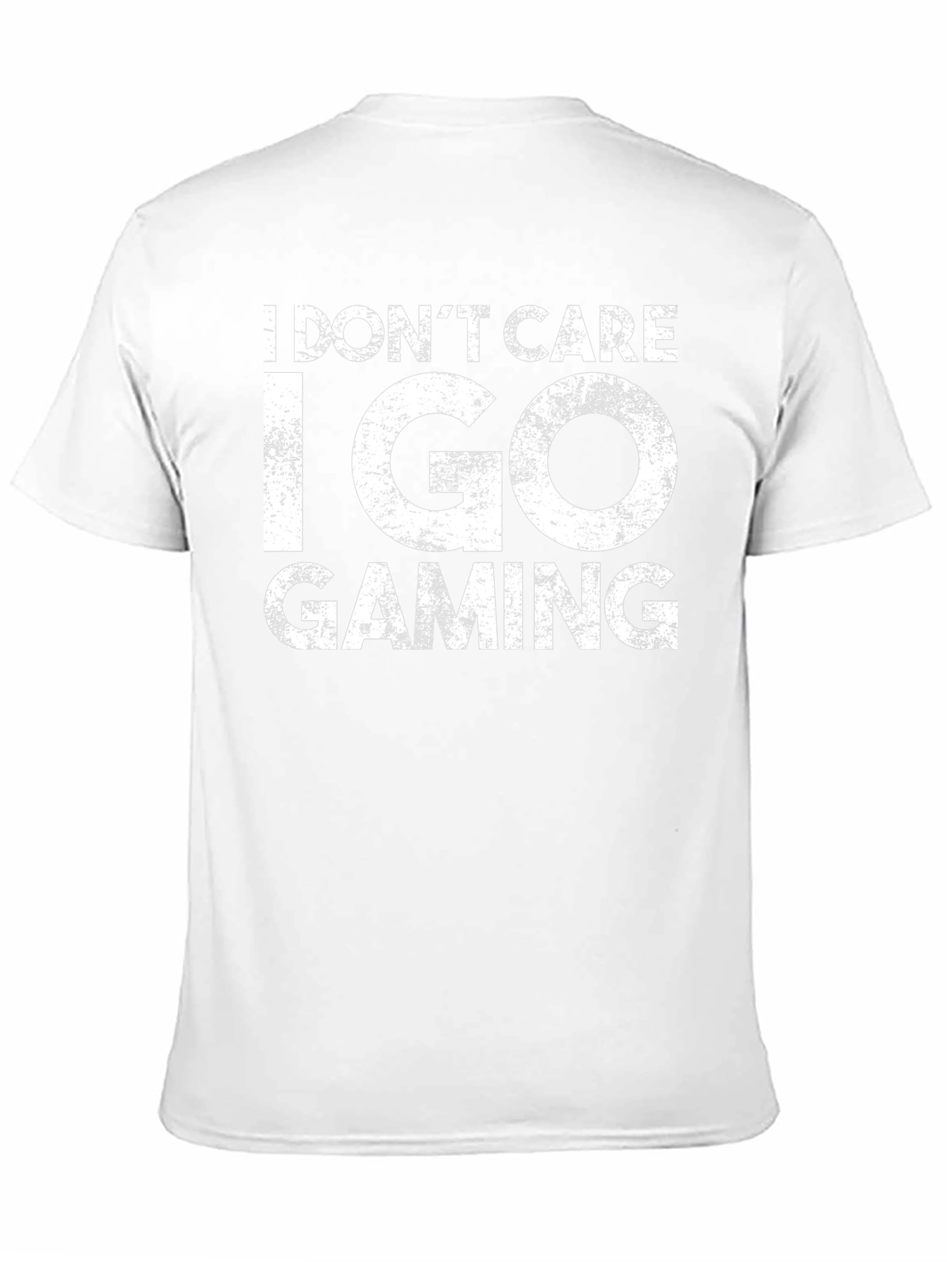 I Dont Care I Go Gaming Black Tee