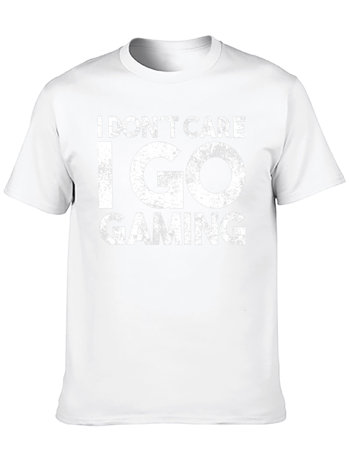 I Dont Care I Go Gaming Black Tee
