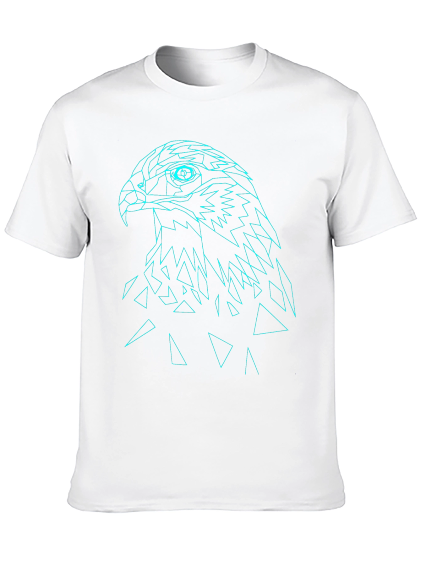 Geometric Eagle Graphic Tee - Modern Mens T-Shirt