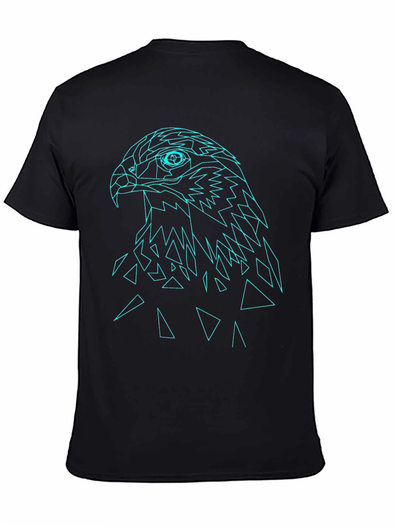 Geometric Eagle Graphic Tee - Modern Mens T-Shirt