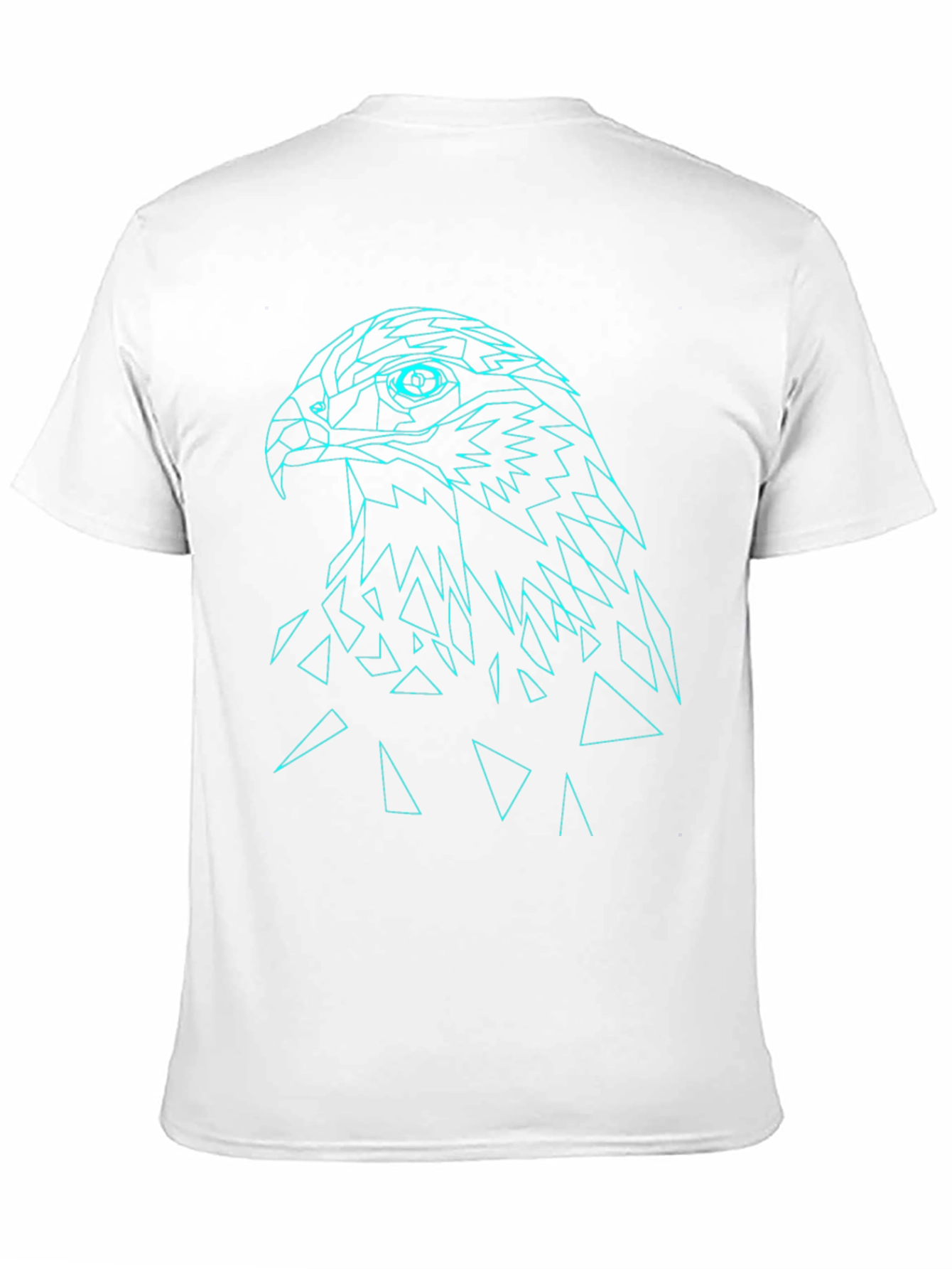 Geometric Eagle Graphic Tee - Modern Mens T-Shirt