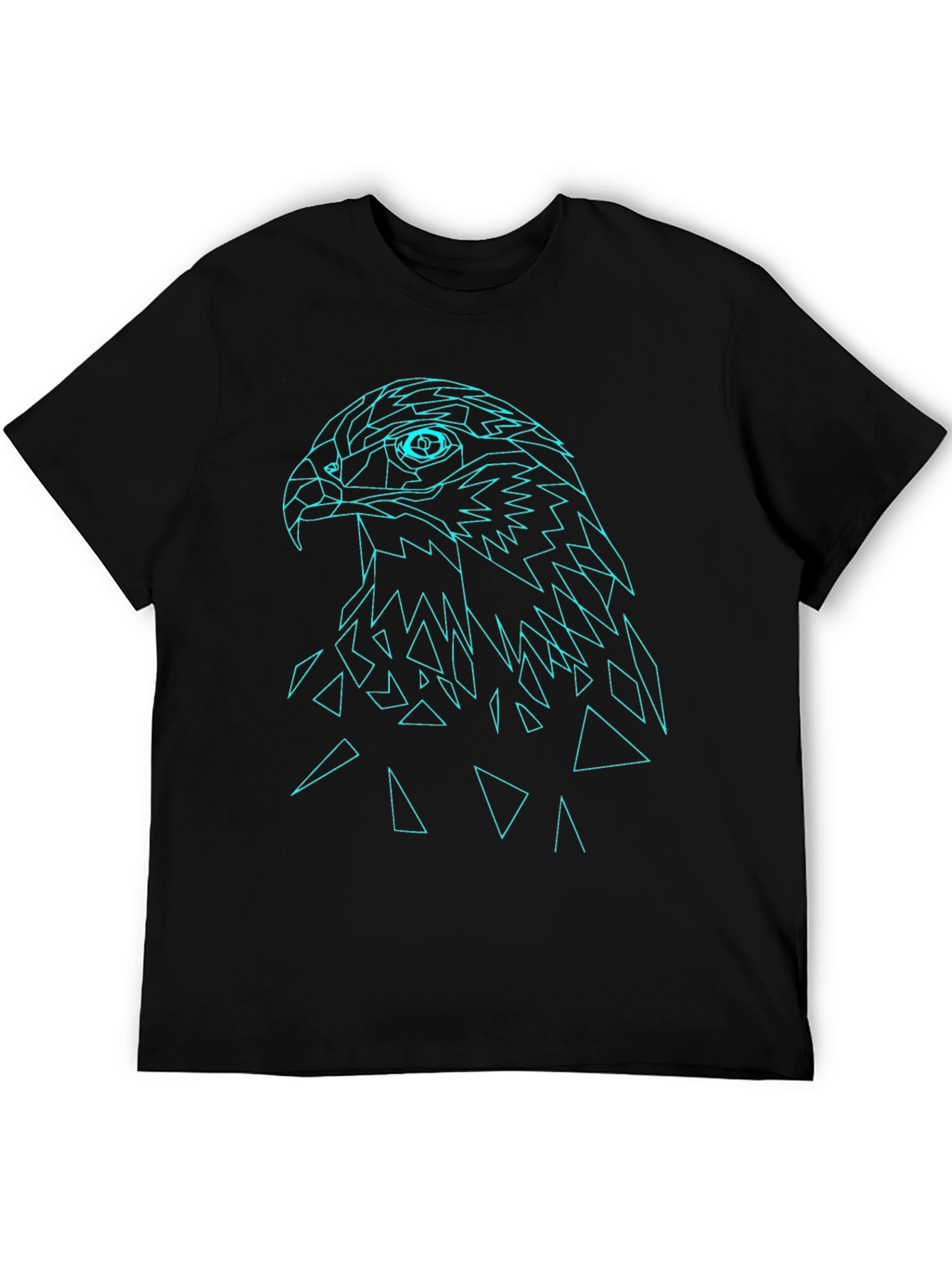 Geometric Eagle Graphic Tee - Modern Mens T-Shirt