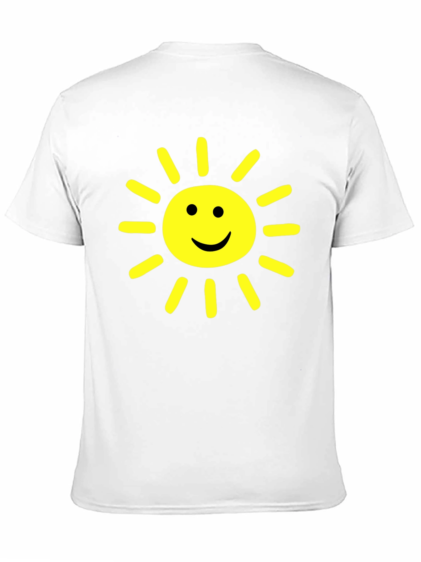 Happy Sunshine Graphic Tee - Cheerful Black T-Shirt