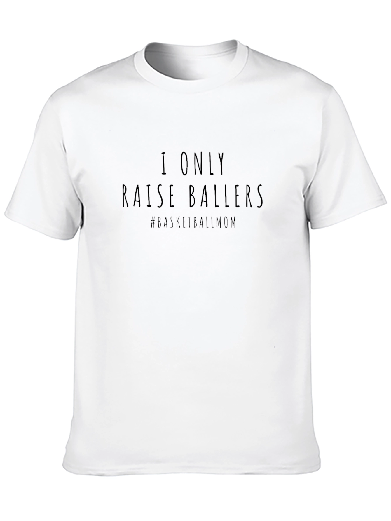 I Only Raise Ballers Black T-Shirt