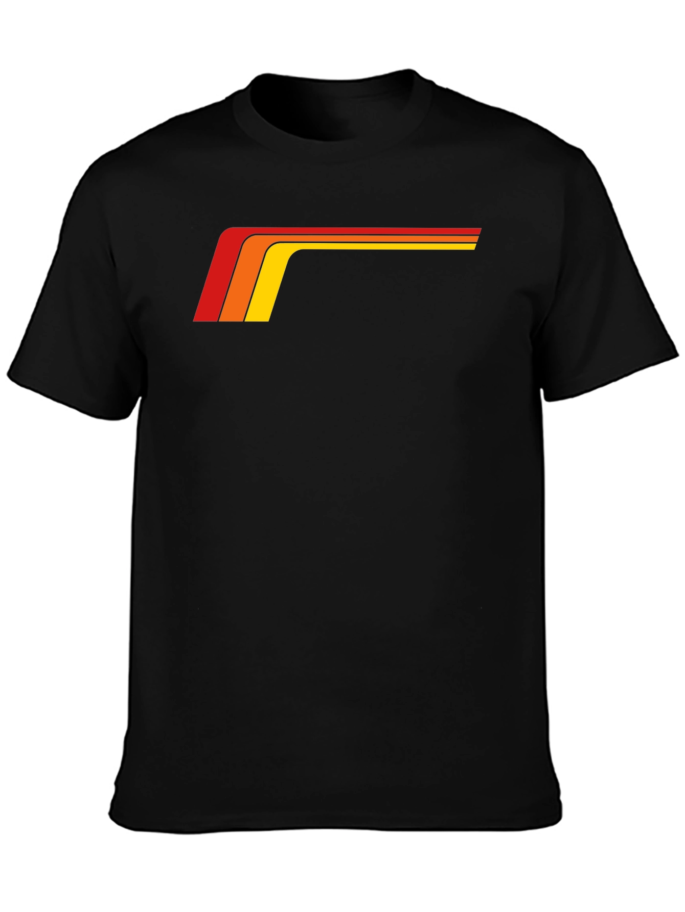 Retro Stripe Graphic Tee - Classic Style