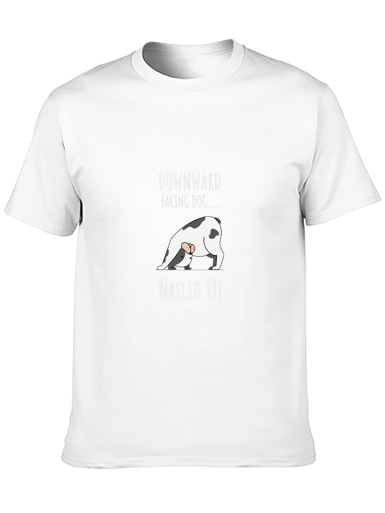 Downward Facing Dog T-Shirt - Nailed It Yoga Tee