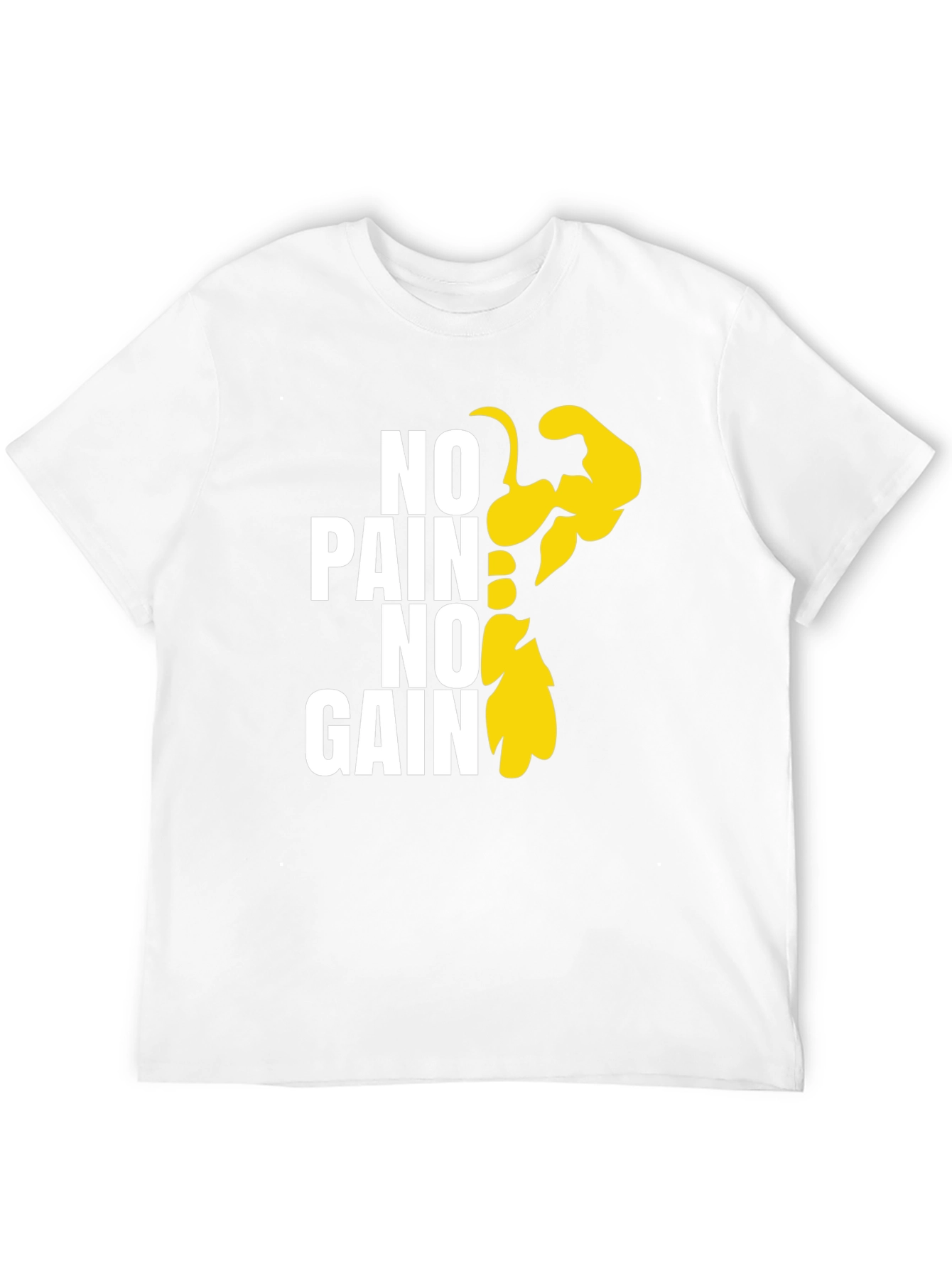No Pain No Gain Graphic Tee - Black