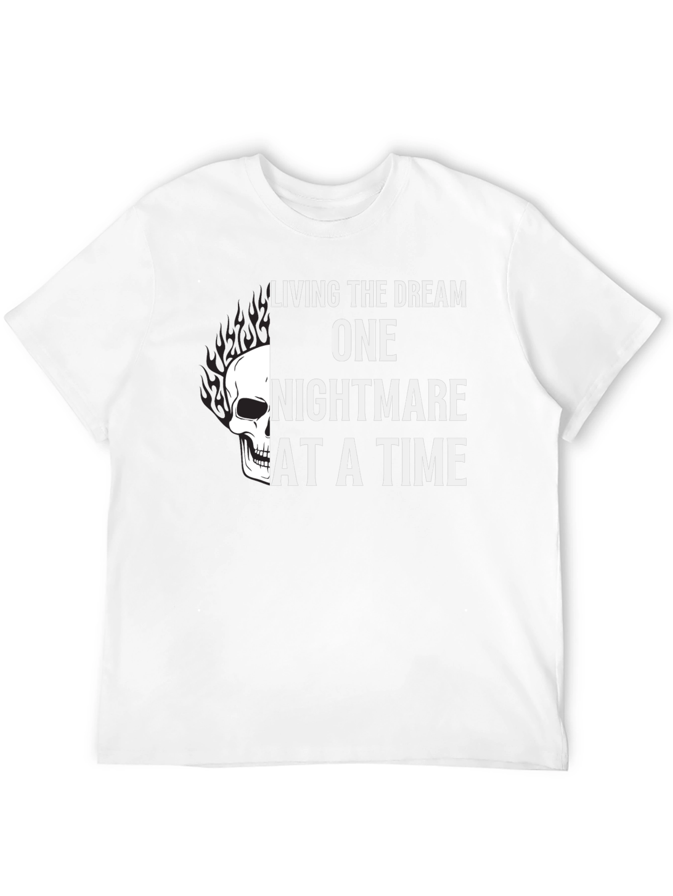 Living the Dream T-Shirt - Skull Graphic Tee