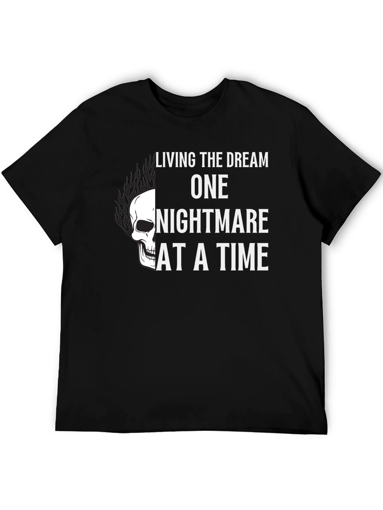 Living the Dream T-Shirt - Skull Graphic Tee