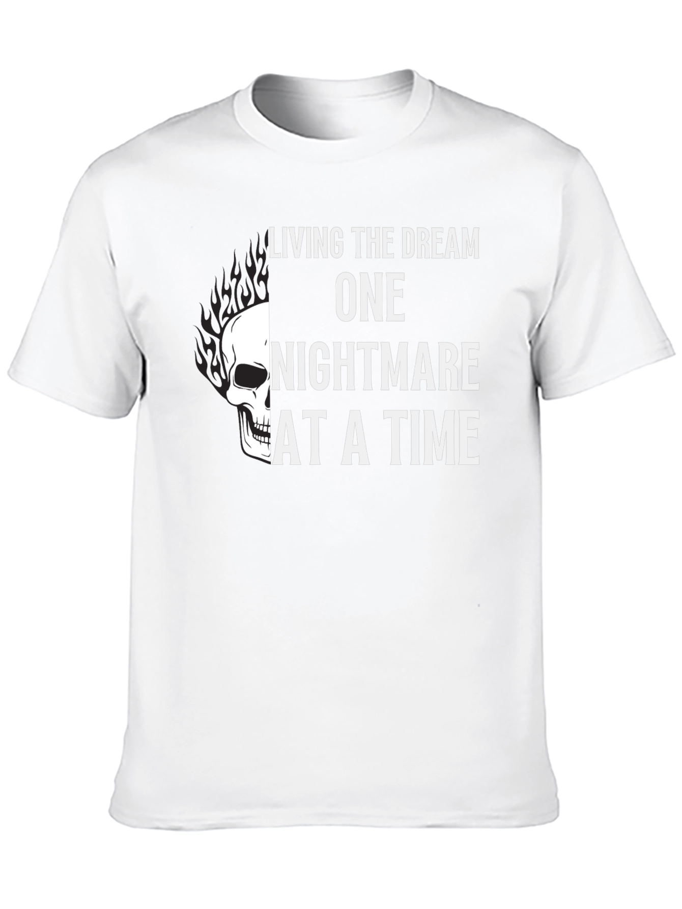 Living the Dream T-Shirt - Skull Graphic Tee