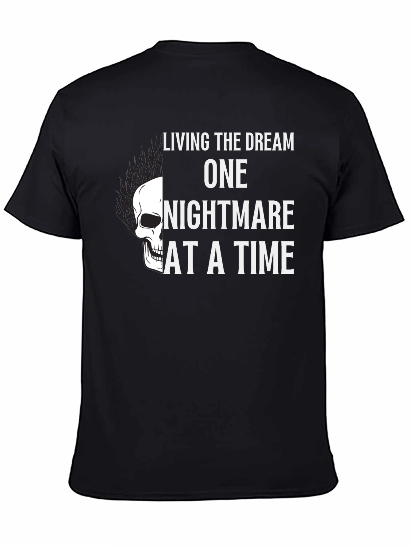 Living the Dream T-Shirt - Skull Graphic Tee