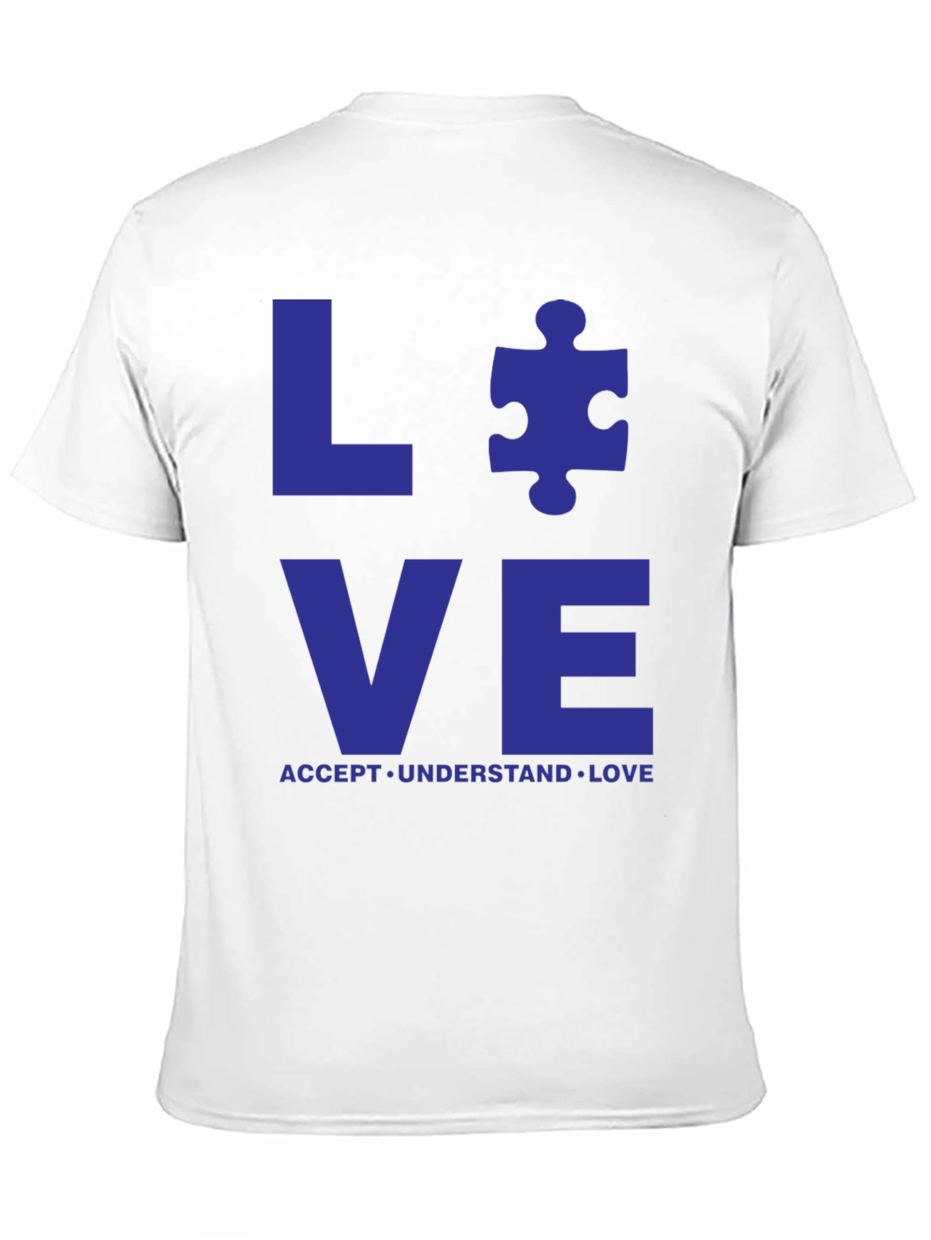 Autism Awareness Love T-Shirt - Accept Understand Love