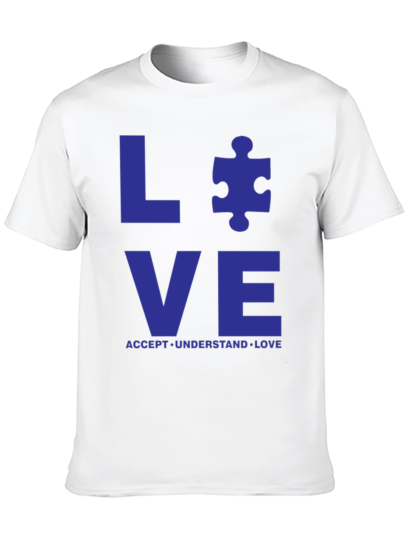 Autism Awareness Love T-Shirt - Accept Understand Love