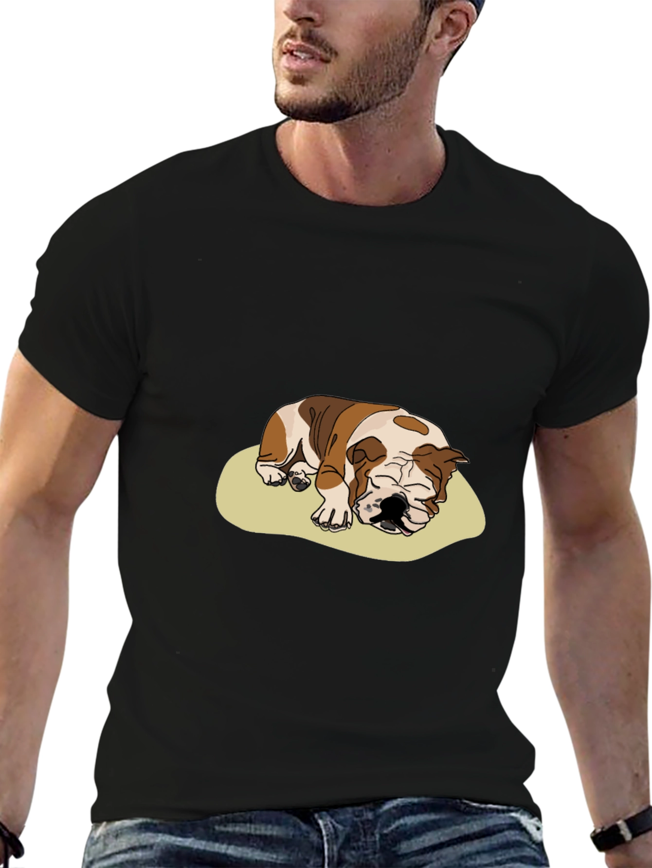 Bulldog Nap T-Shirt - Cute Dog Lover Tee