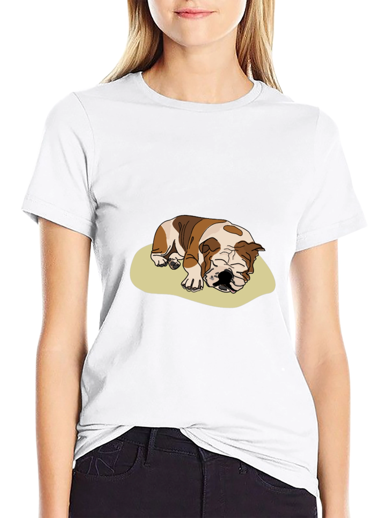 Bulldog Nap T-Shirt - Cute Dog Lover Tee