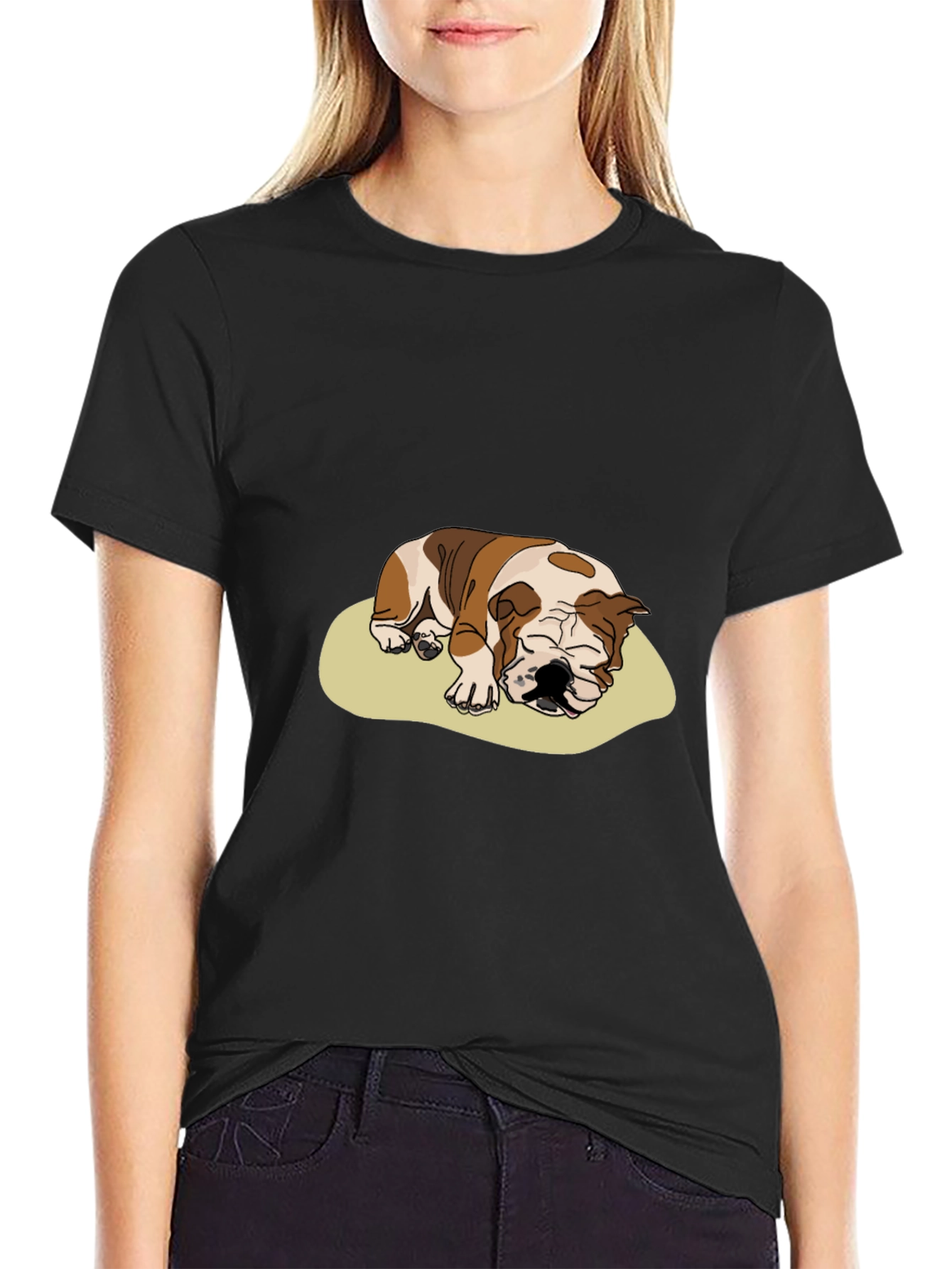 Bulldog Nap T-Shirt - Cute Dog Lover Tee