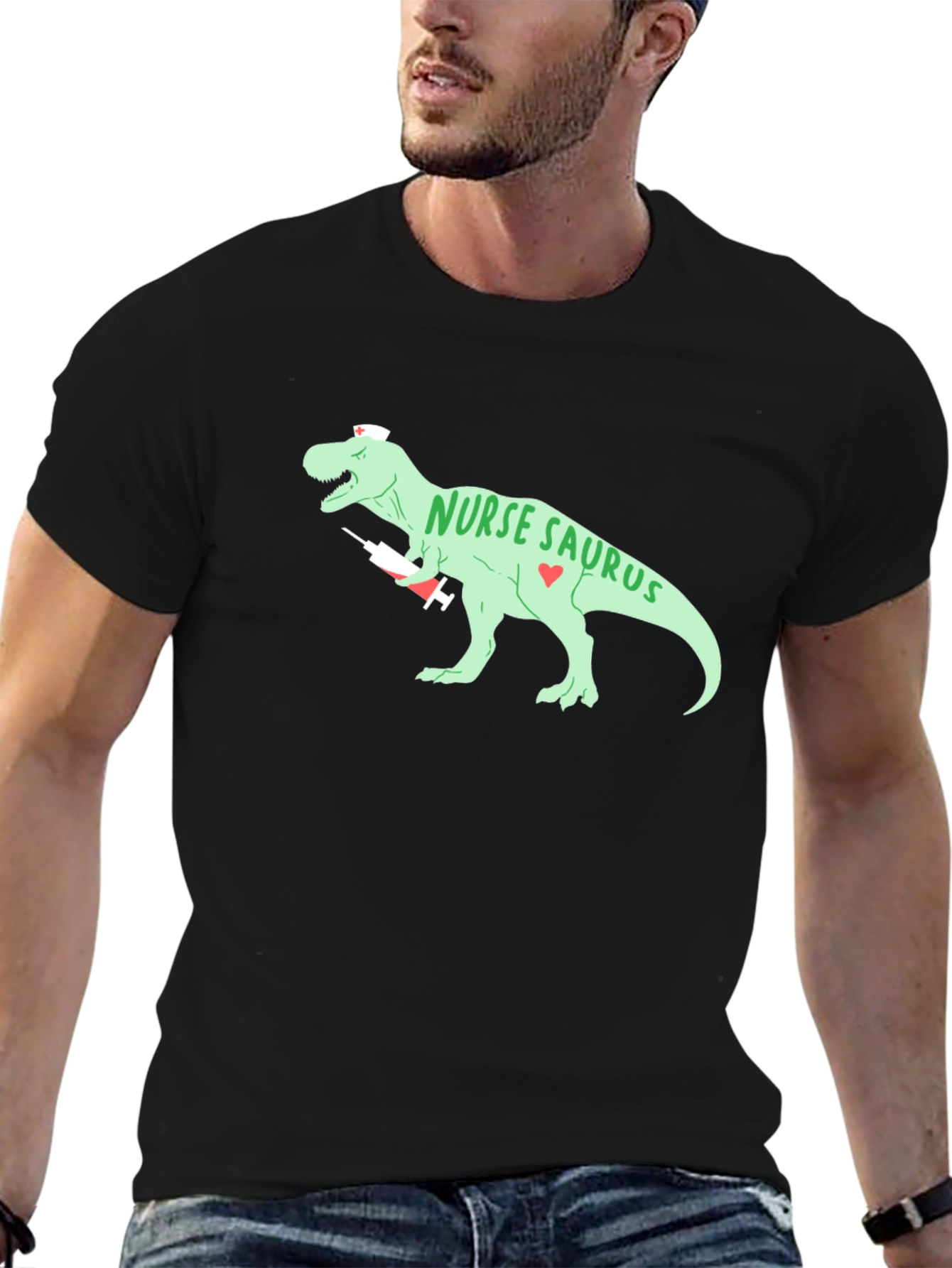 Nurse Saurus T-Shirt - Medical Dinosaur Tee