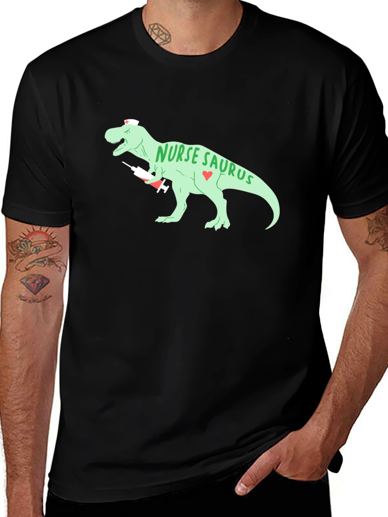 Nurse Saurus T-Shirt - Medical Dinosaur Tee