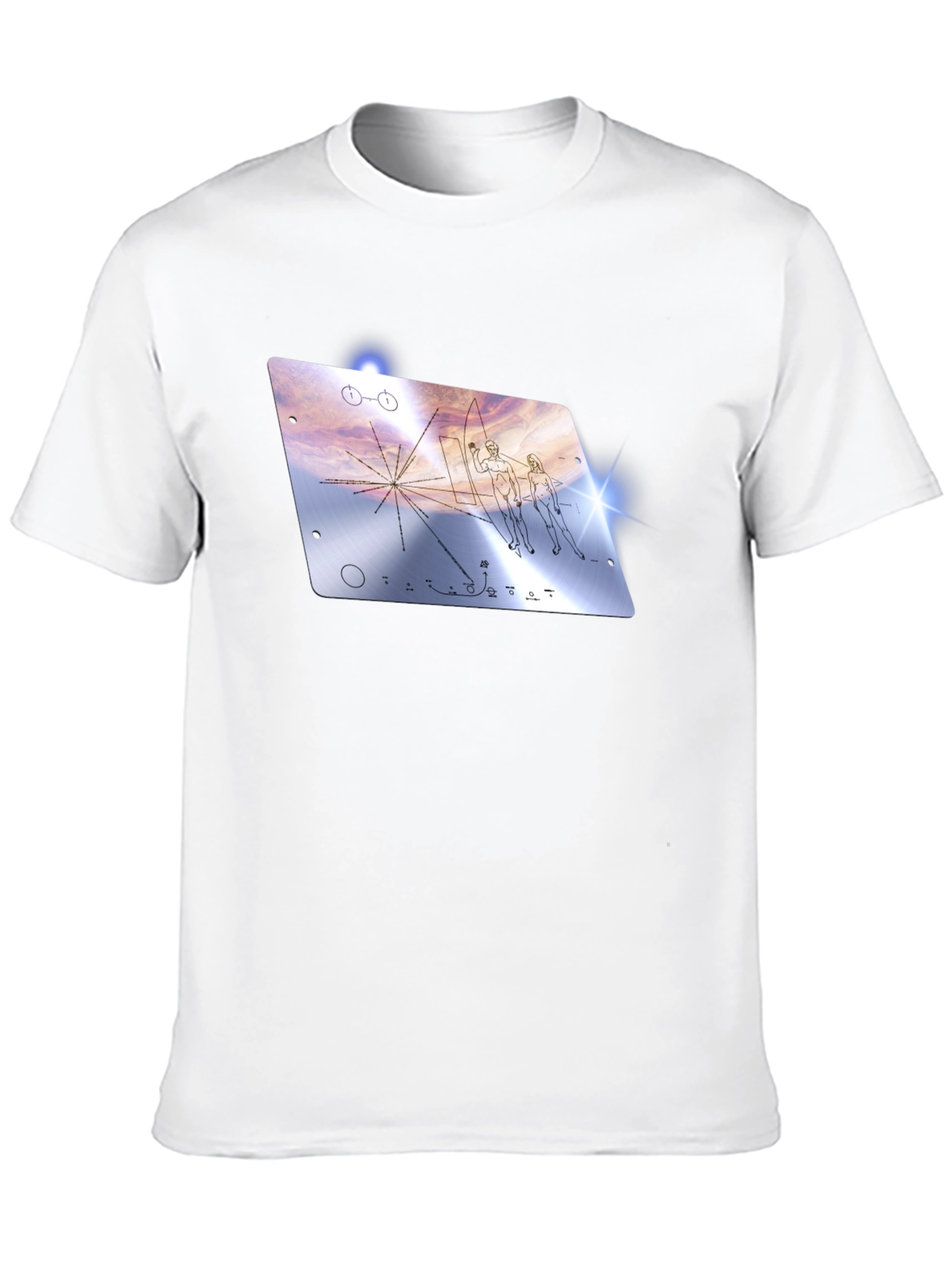 Pioneer Plaque Graphic Tee - Voyager Mission T-Shirt