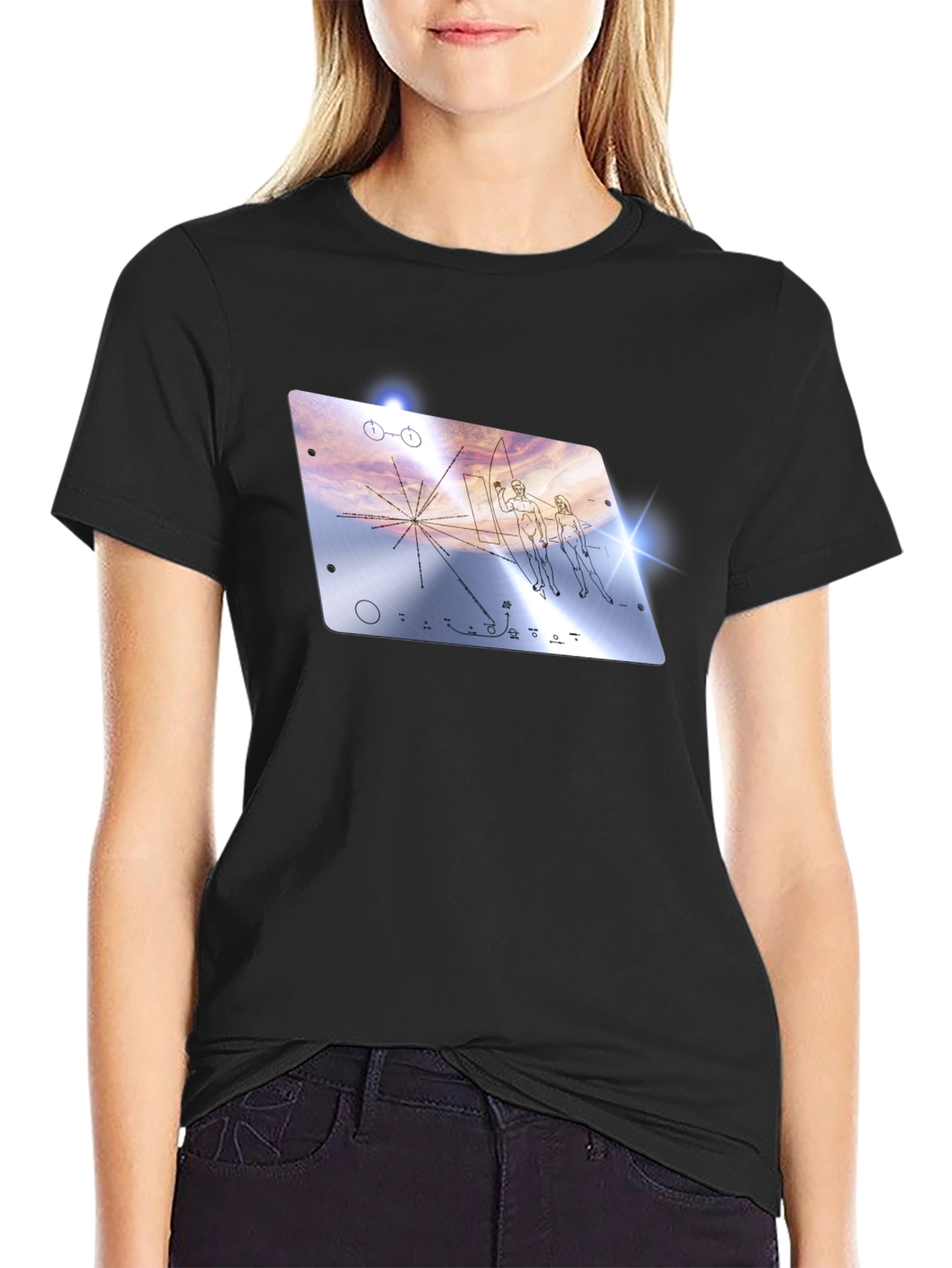 Pioneer Plaque Graphic Tee - Voyager Mission T-Shirt