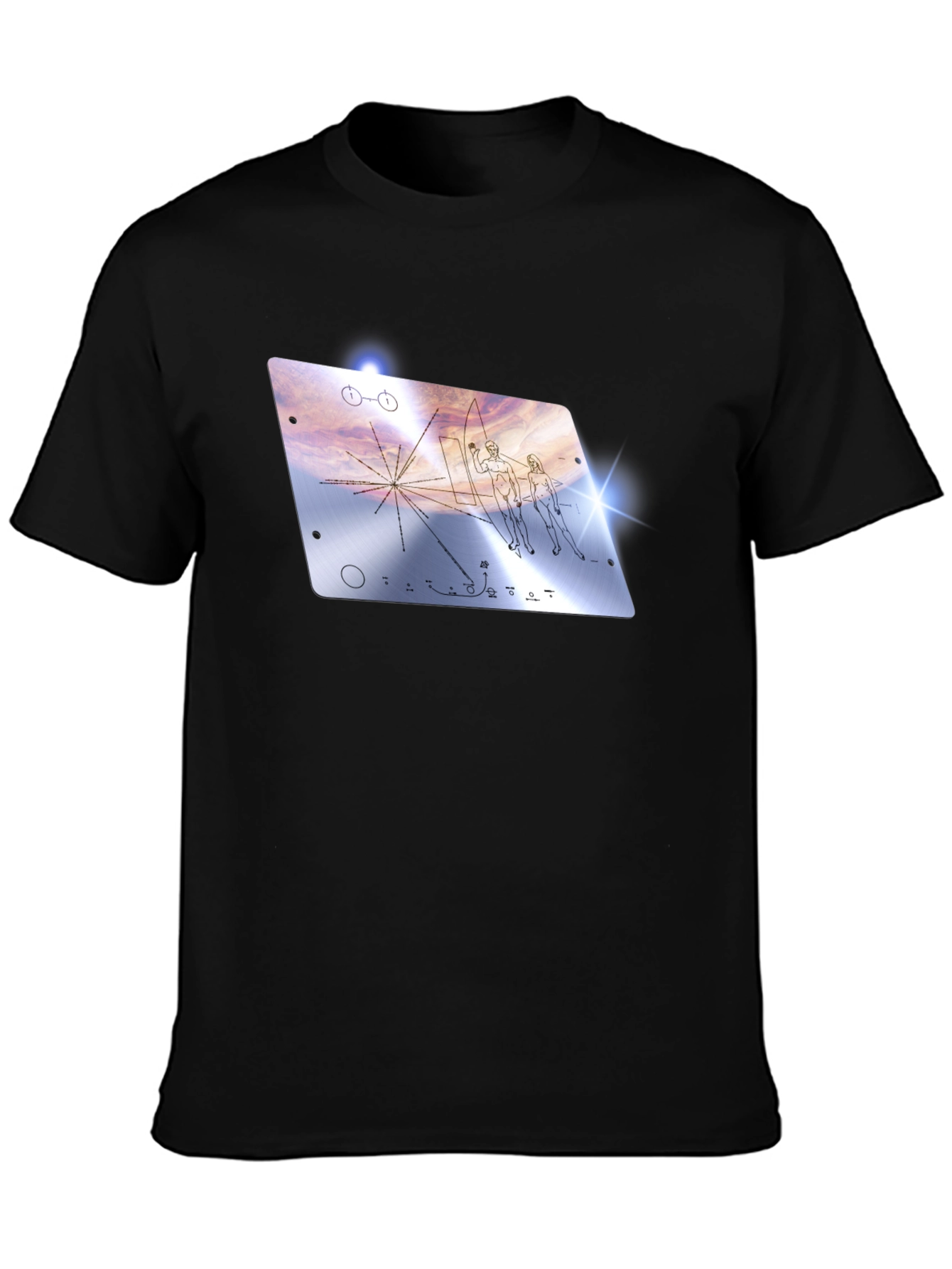 Pioneer Plaque Graphic Tee - Voyager Mission T-Shirt
