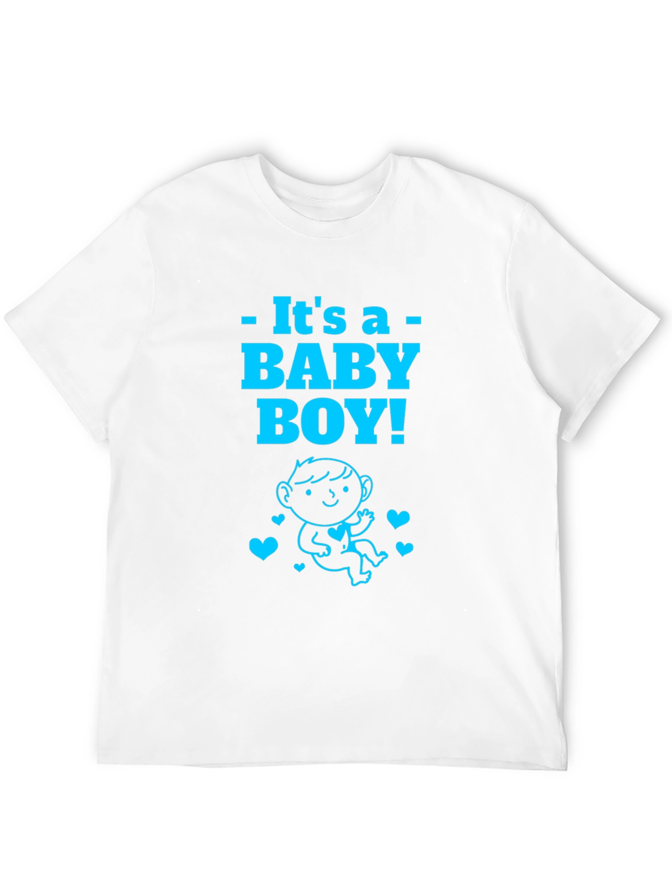 Its A Baby Boy T-Shirt Announcement New Parent Tee