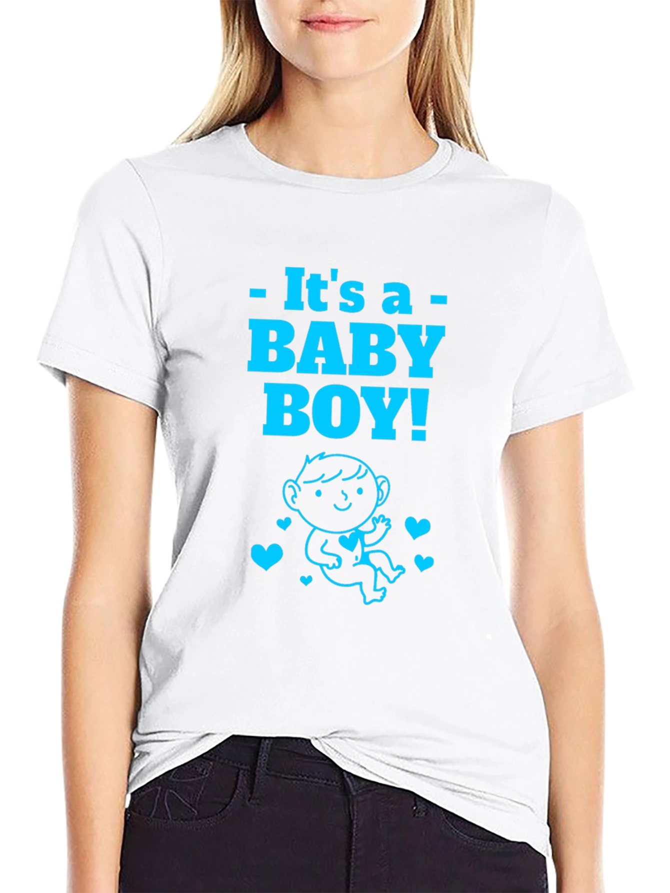 Its A Baby Boy T-Shirt Announcement New Parent Tee