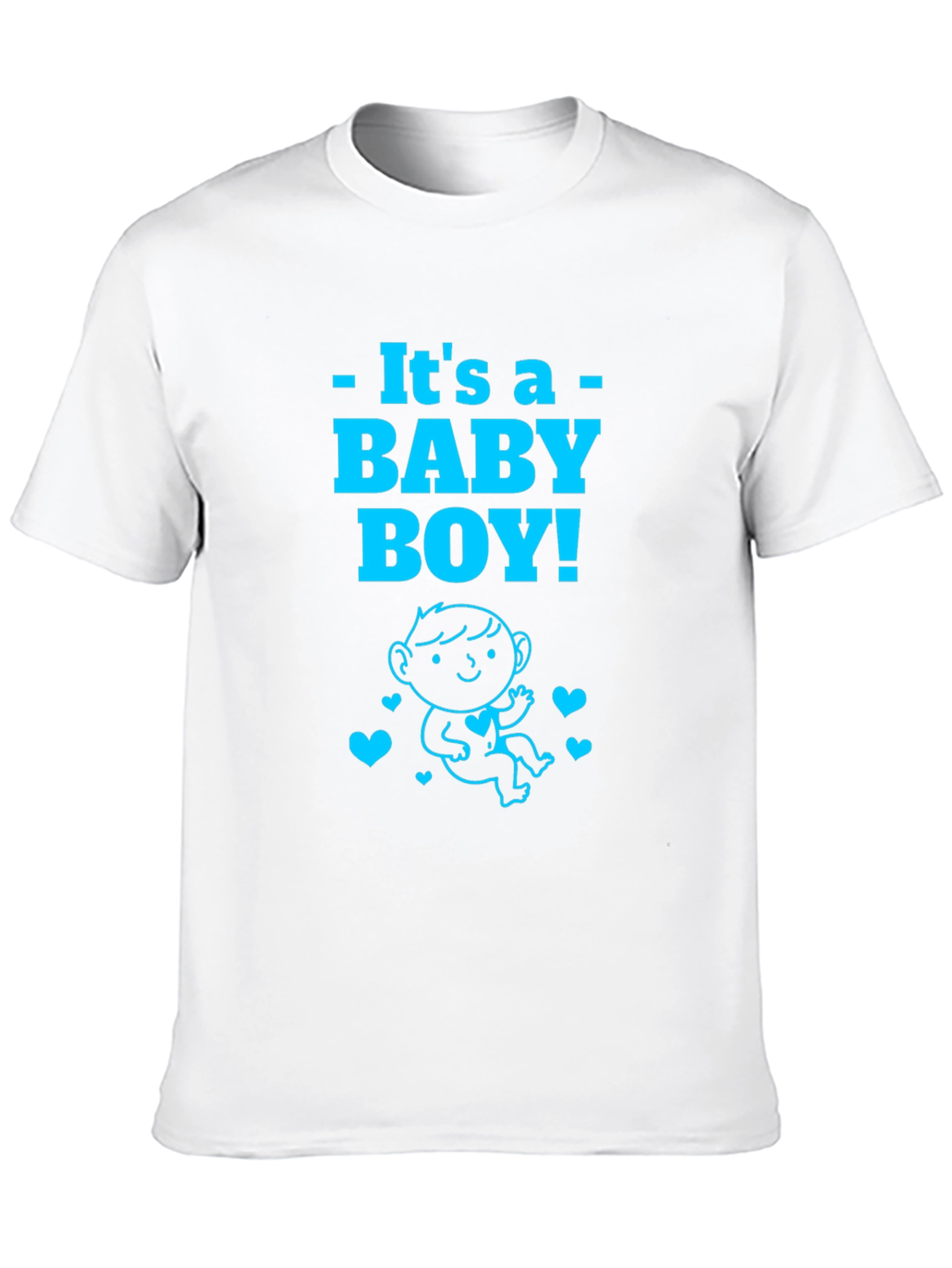 Its A Baby Boy T-Shirt Announcement New Parent Tee