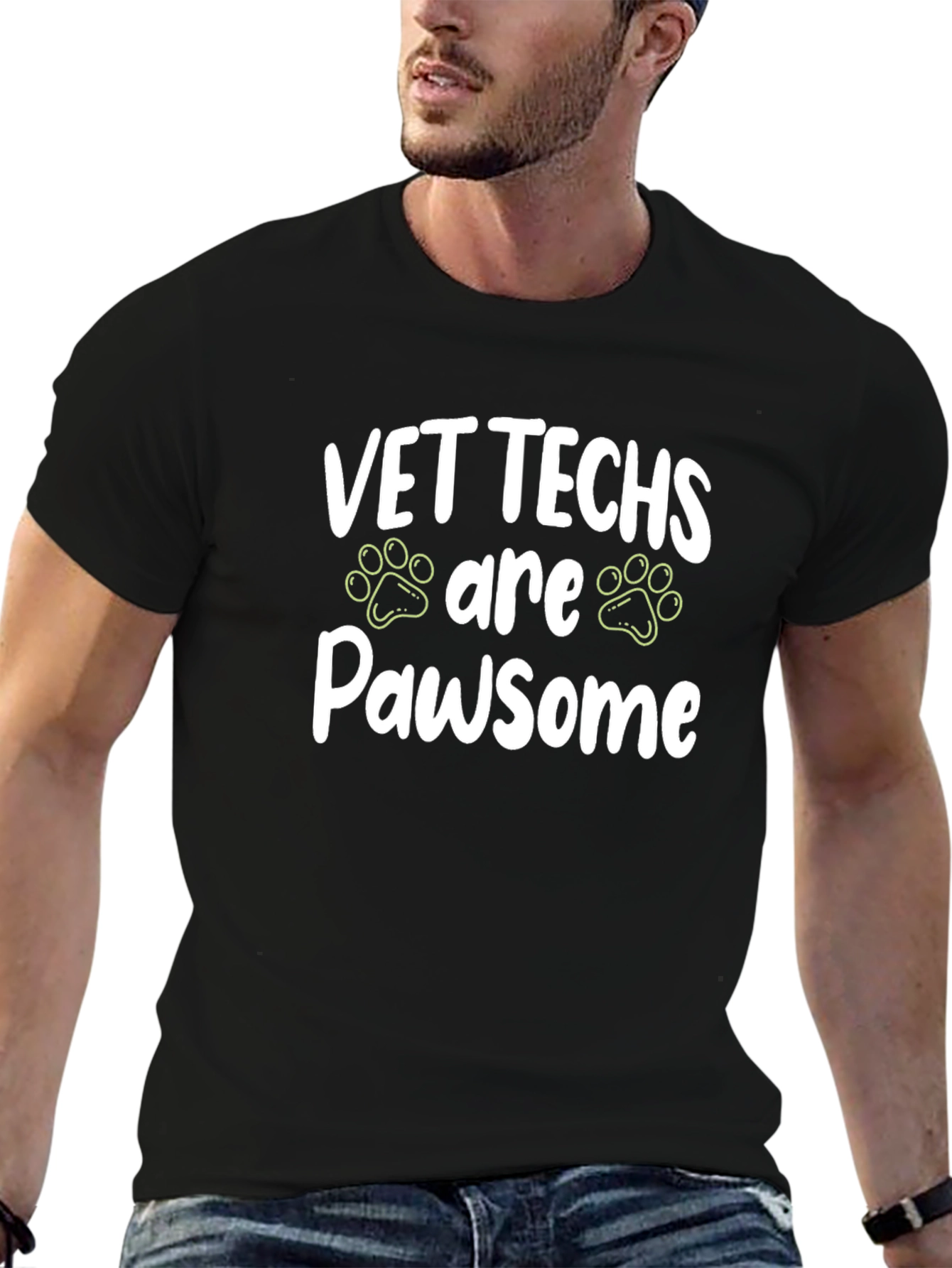 Vet Techs are Pawsome T-Shirt