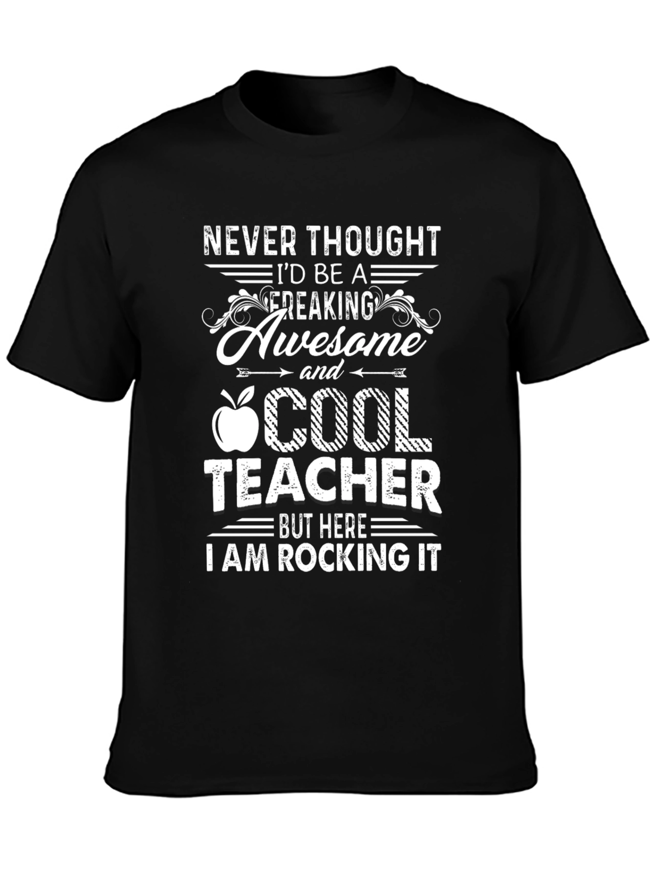 Awesome Cool Teacher T-Shirt - Rocking It!