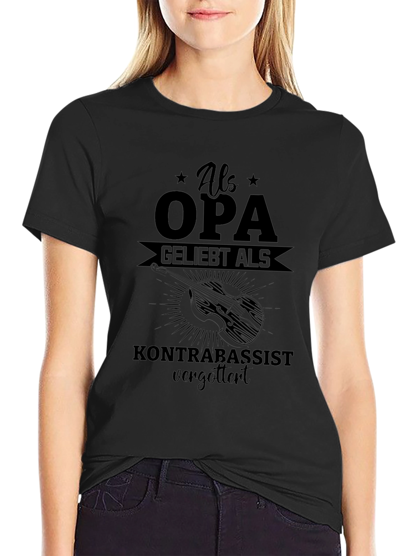 Als Opa Geliebt Kontrabassist T-Shirt