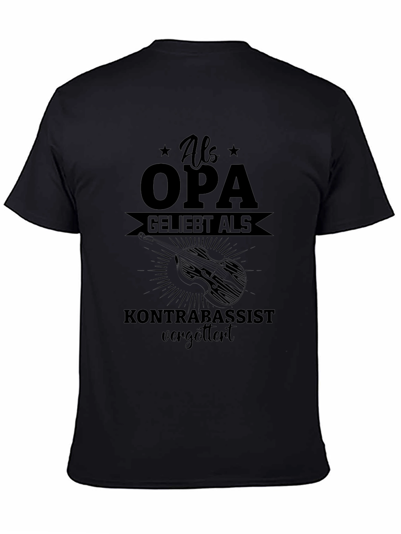 Als Opa Geliebt Kontrabassist T-Shirt