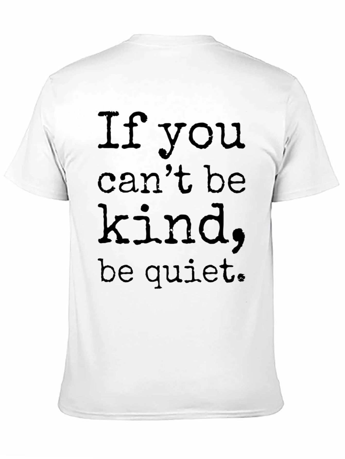 Kindness Slogan Black T-Shirt