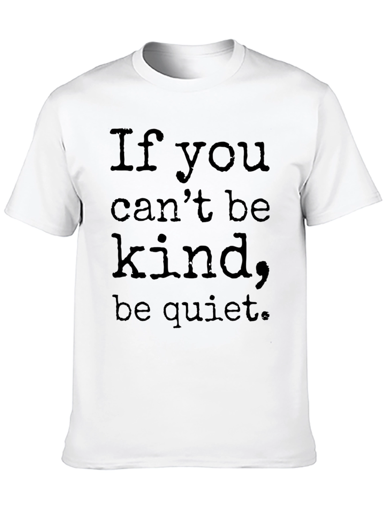 Kindness Slogan Black T-Shirt
