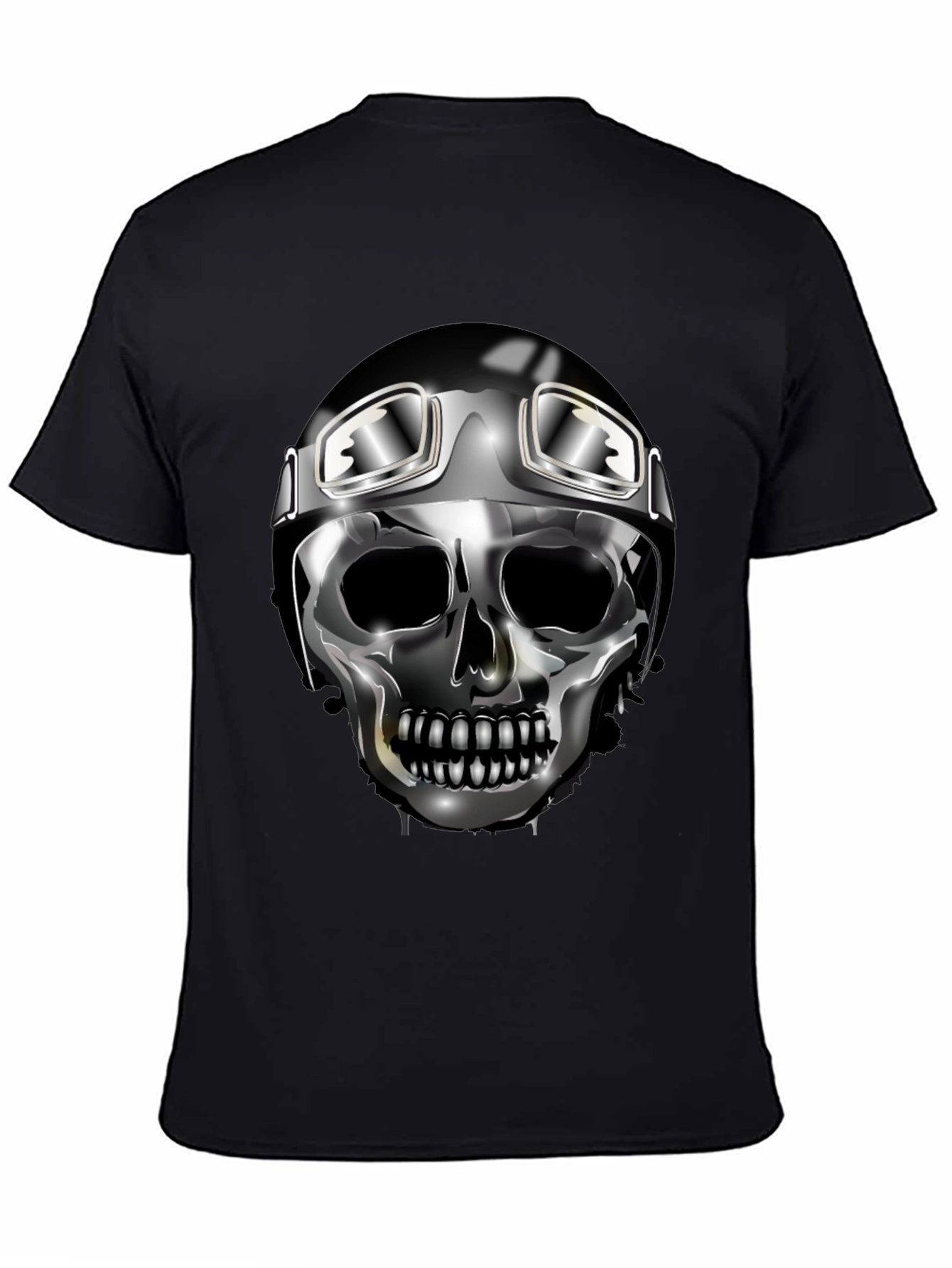 Skull Rider Graphic Tee - Black