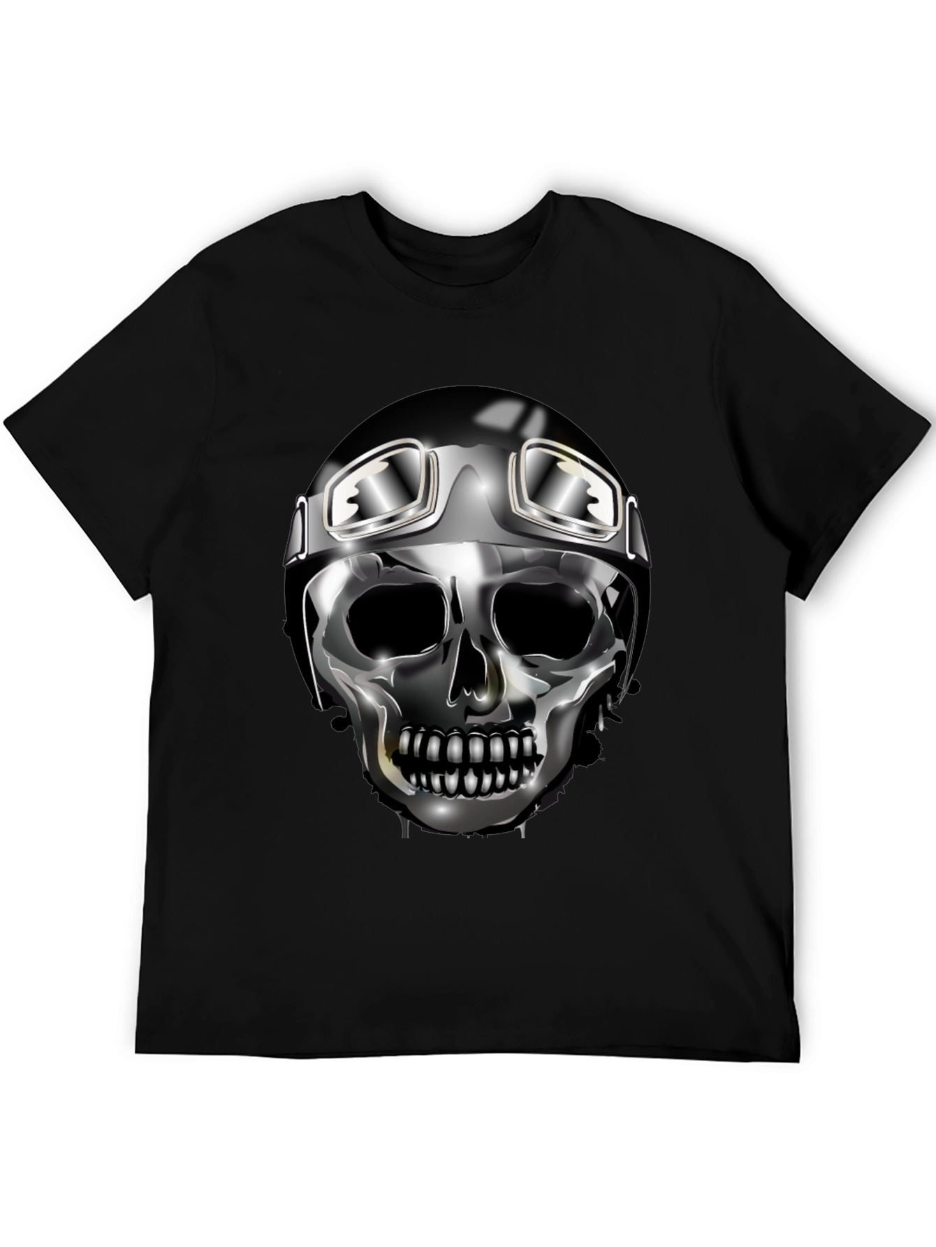 Skull Rider Graphic Tee - Black