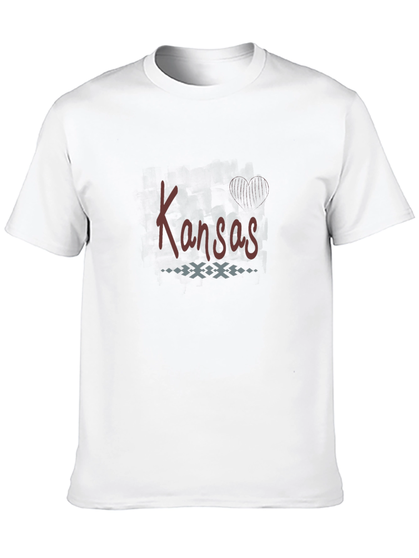 Kansas Graphic T-Shirt - Black Crew Neck Tee