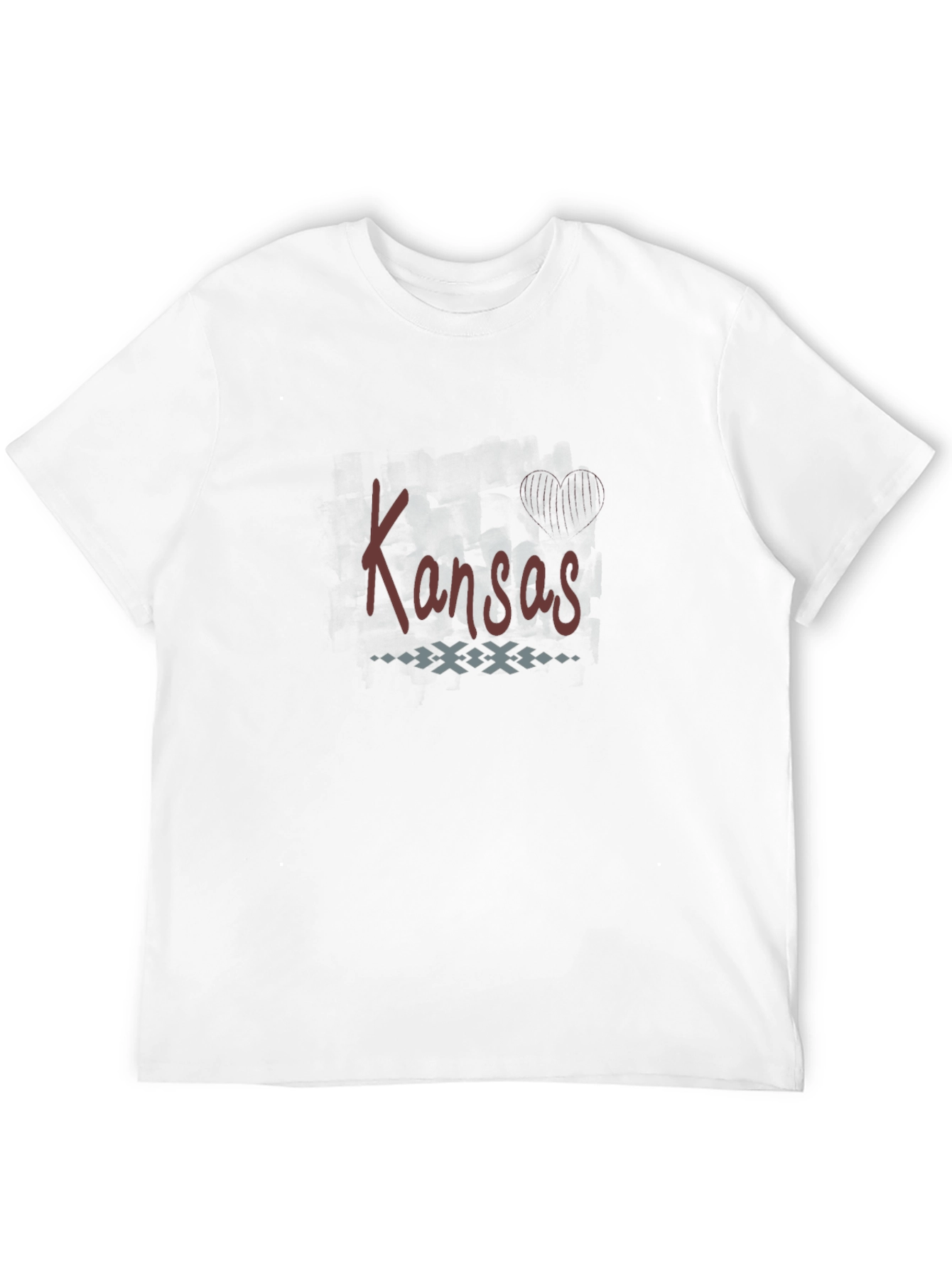 Kansas Graphic T-Shirt - Black Crew Neck Tee