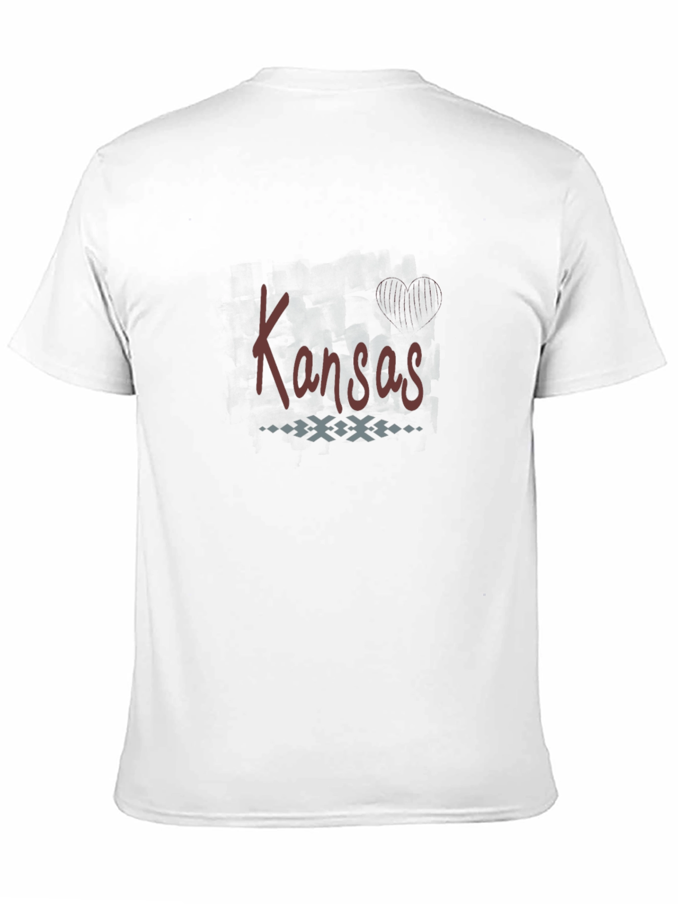 Kansas Graphic T-Shirt - Black Crew Neck Tee
