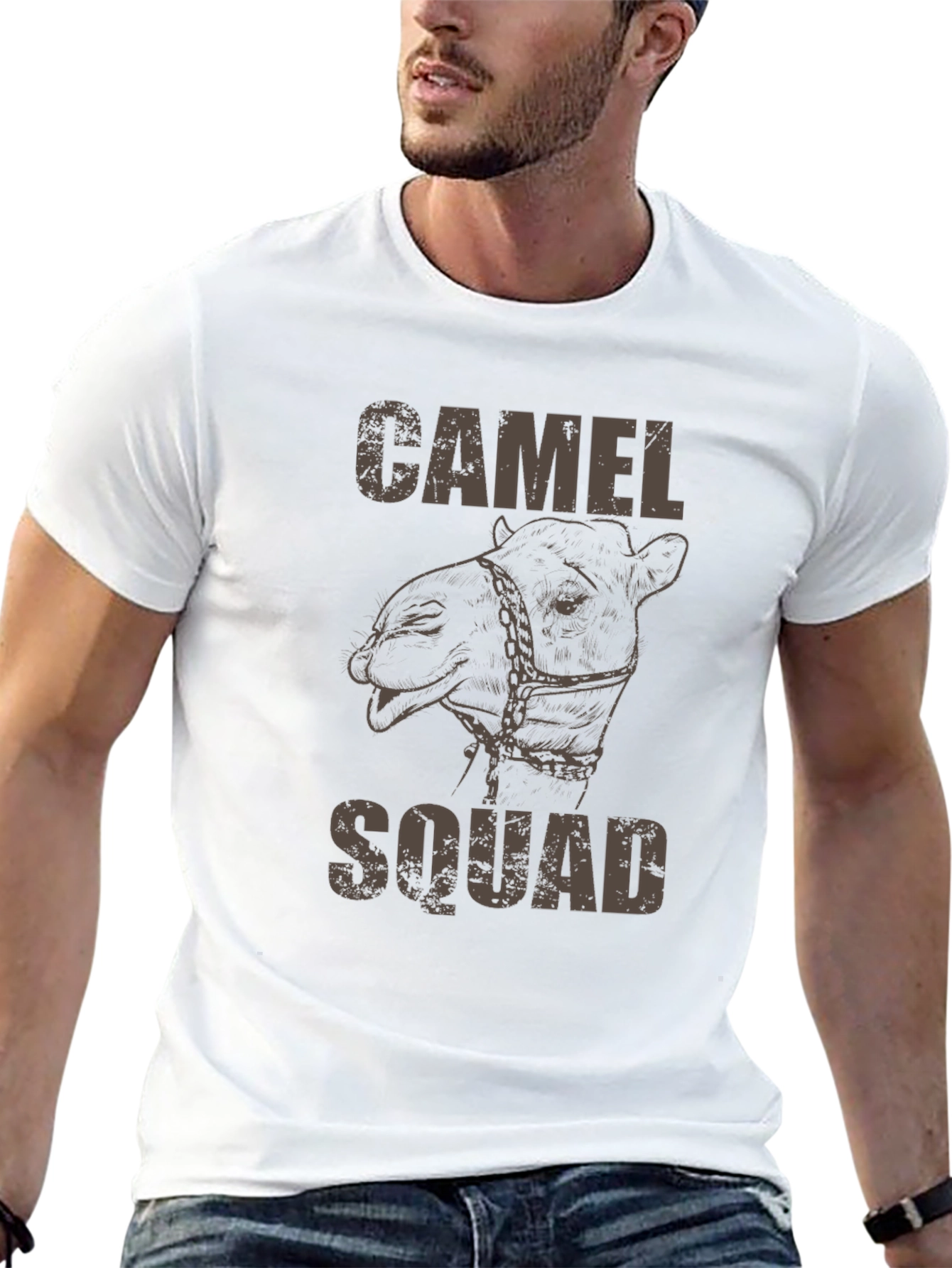 Camel Squad Graphic T-Shirt - Black