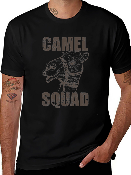 Camel Squad Graphic T-Shirt - Black
