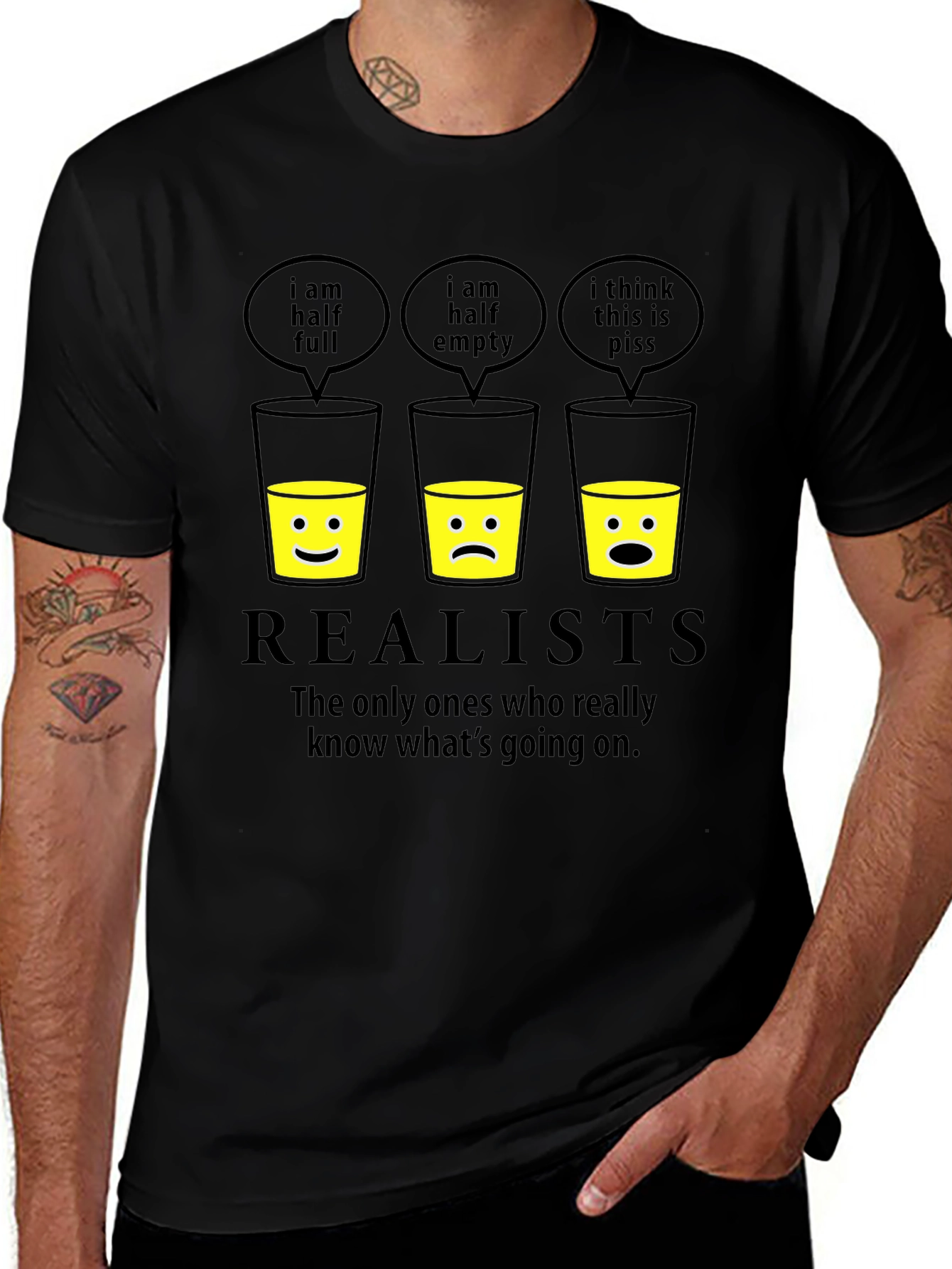 Realists Half Glass T-Shirt