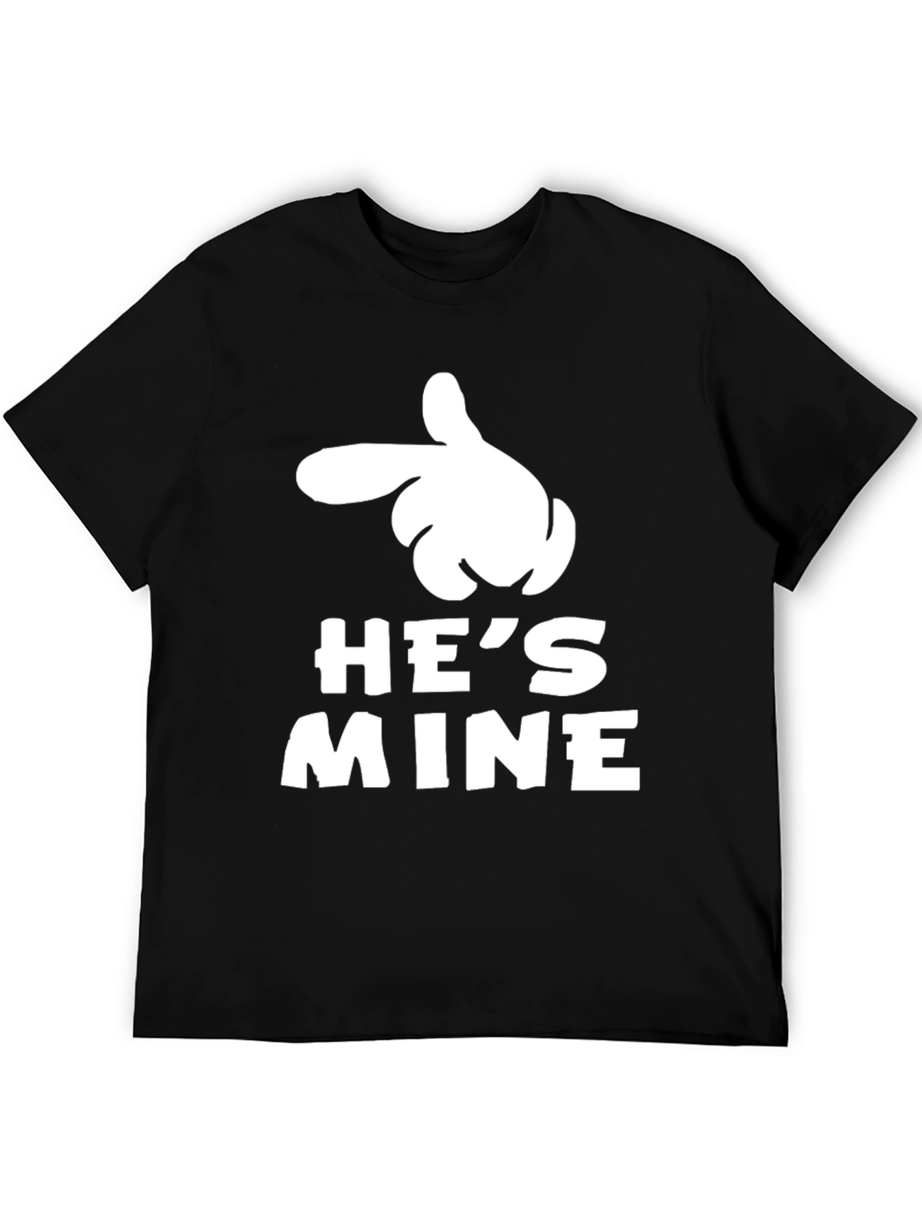 Hes Mine Pointing Hand Graphic T-Shirt