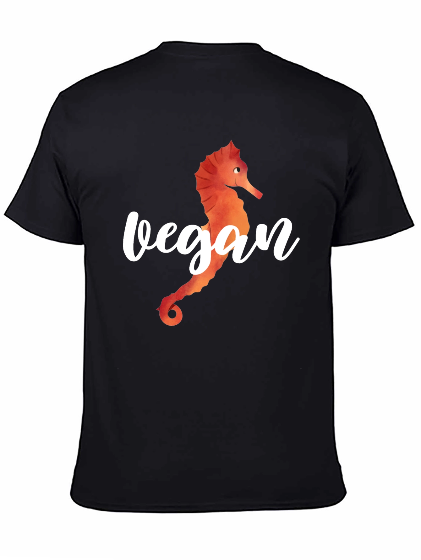 Vegan Seahorse Graphic T-Shirt